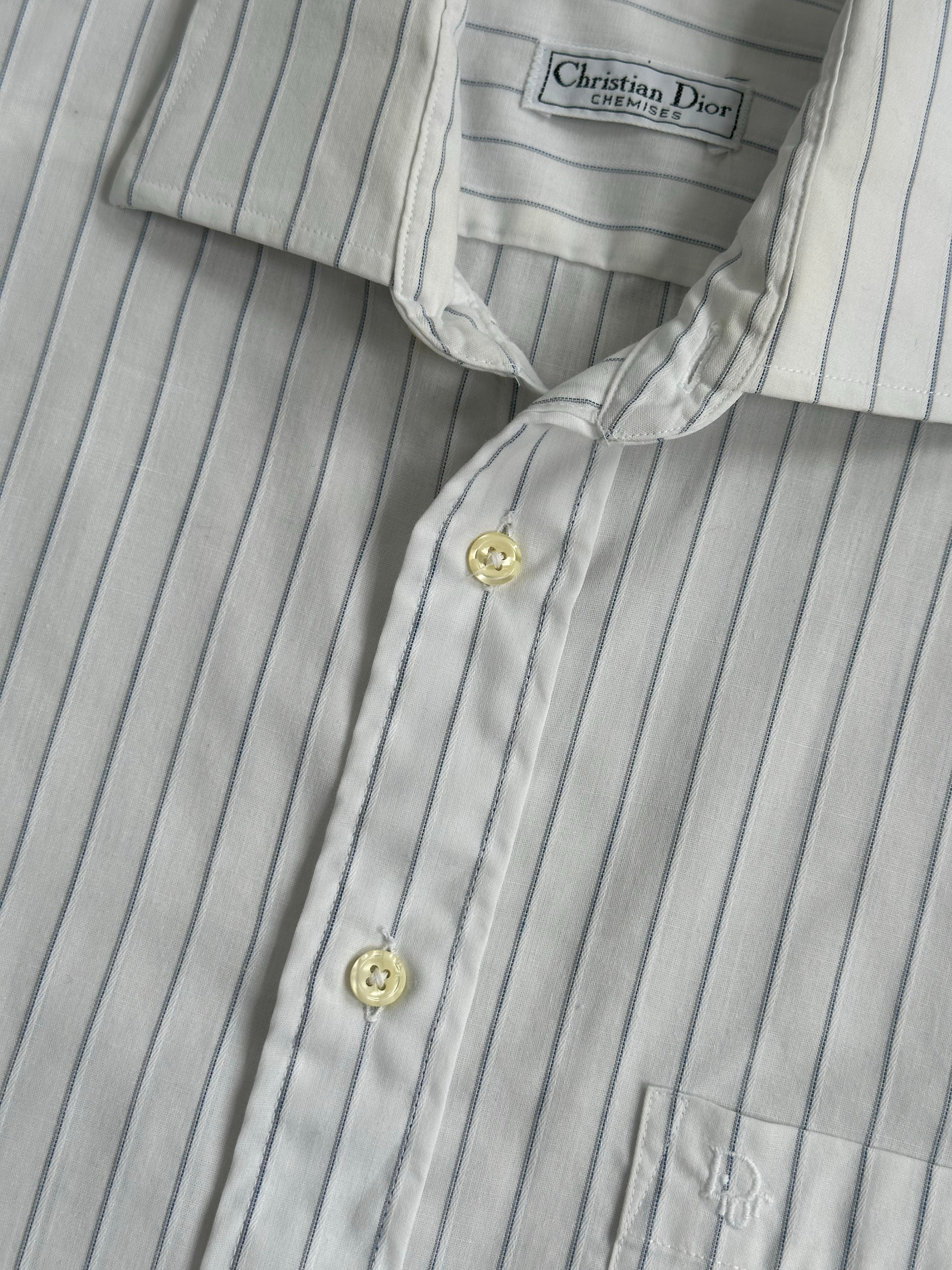 Christian Dior 1990s Cotton Striped Shirt - M