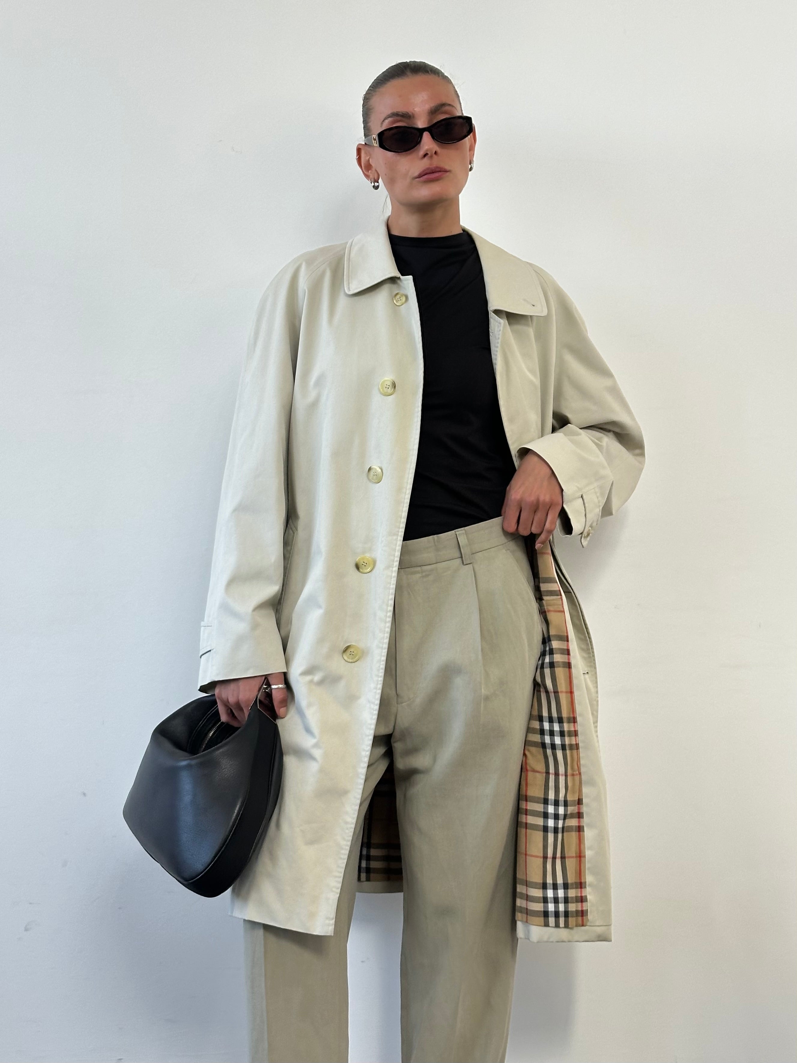 Burberrys Cotton Trench Coat - XL - SYLK