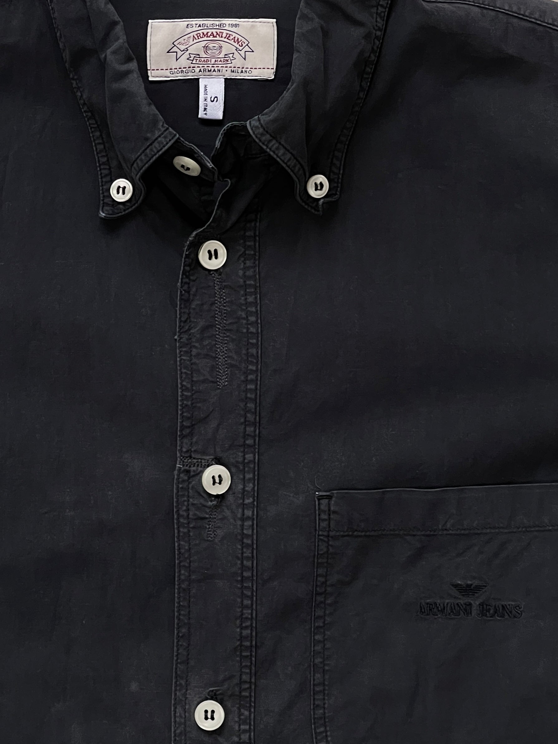 Armani Jeans 2000s Cotton Logo Shirt - M/L - SYLK