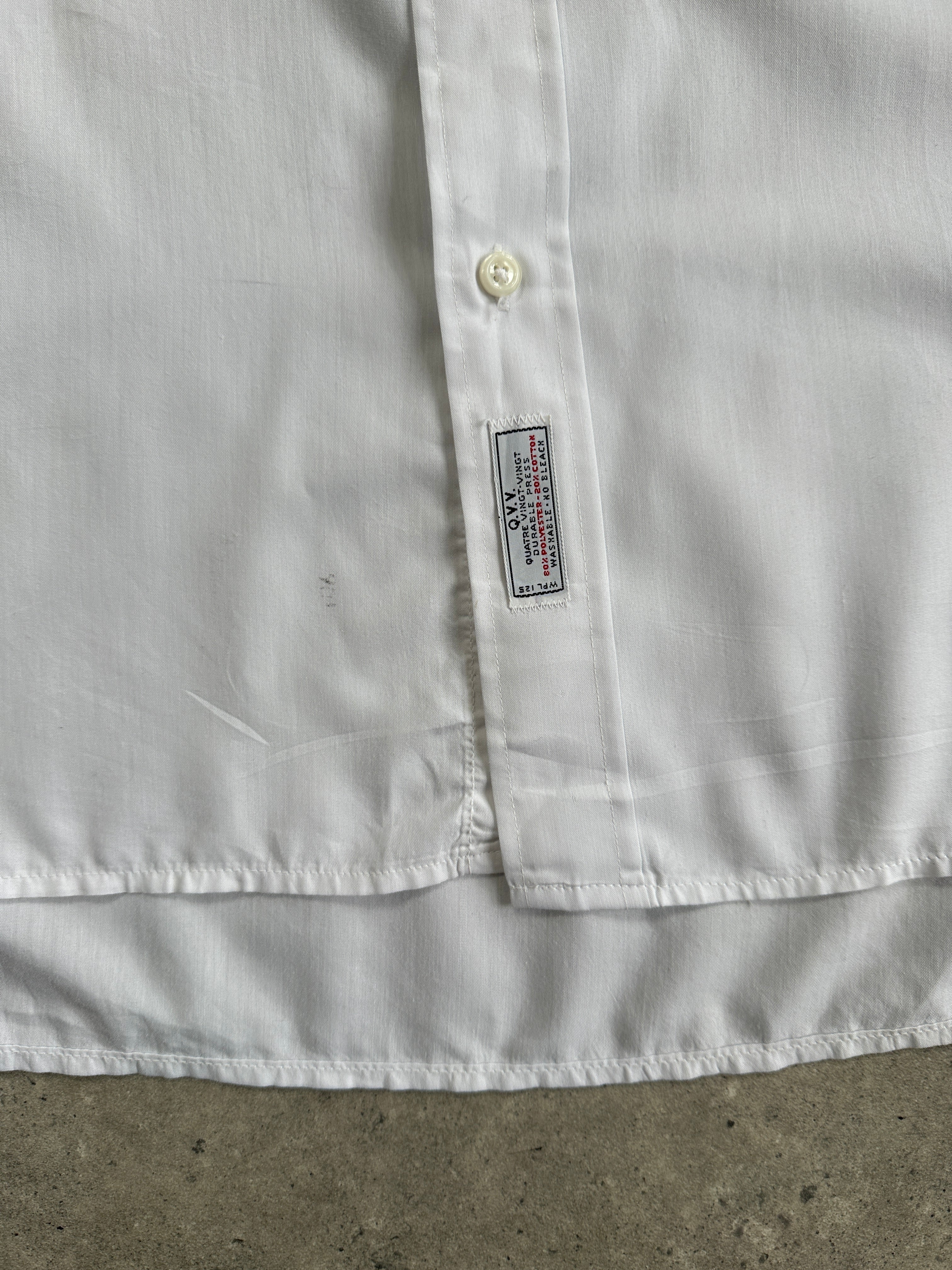 Christian Dior cotton logo shirt in size L, casual white shirt with Dior branding and classic design.