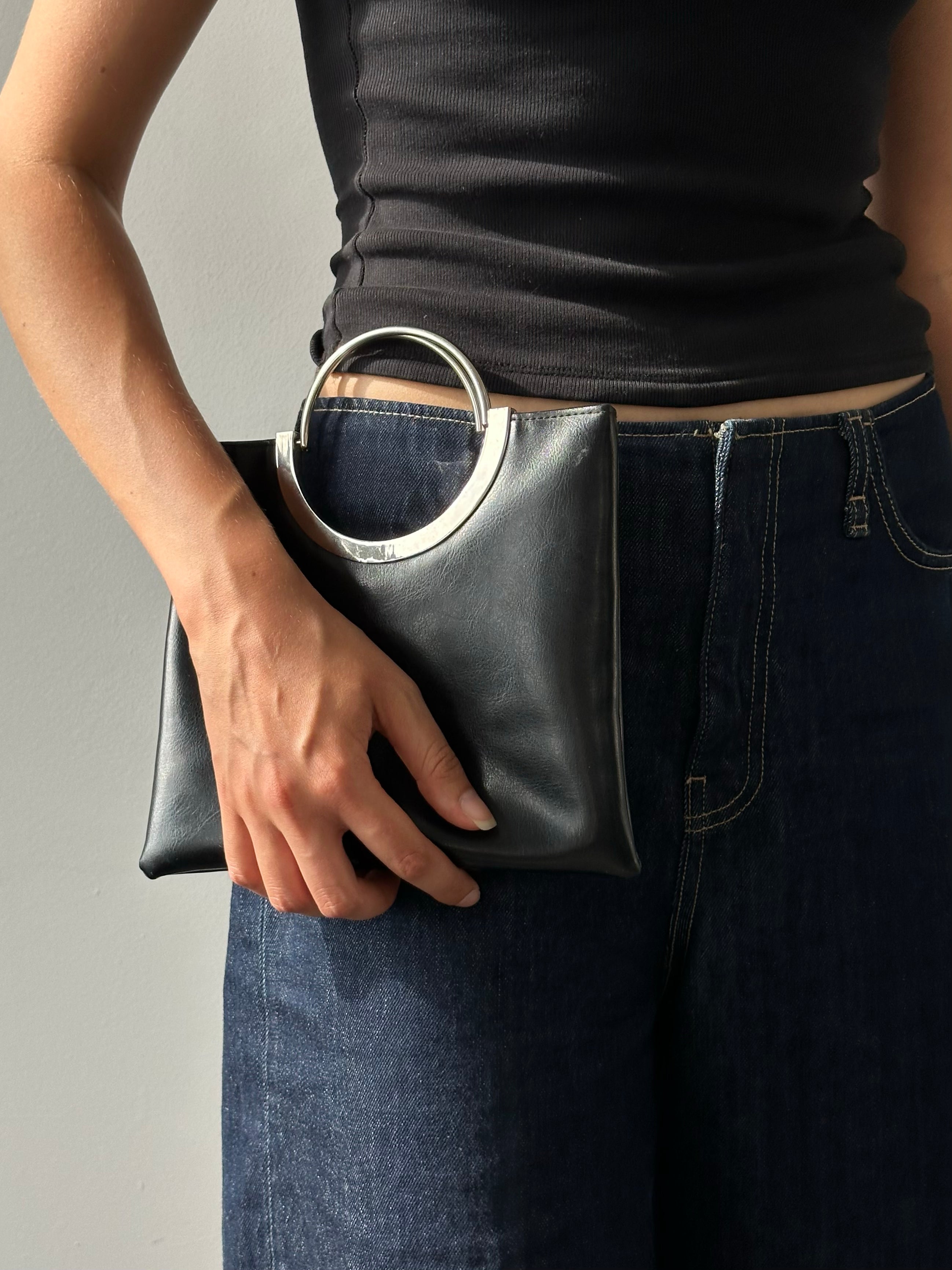 Vintage 2000s Minimal Hand Bag