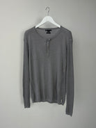 Armani Exchange Pure Linen Slim Fit Long Sleeve Tshirt - L - SYLK