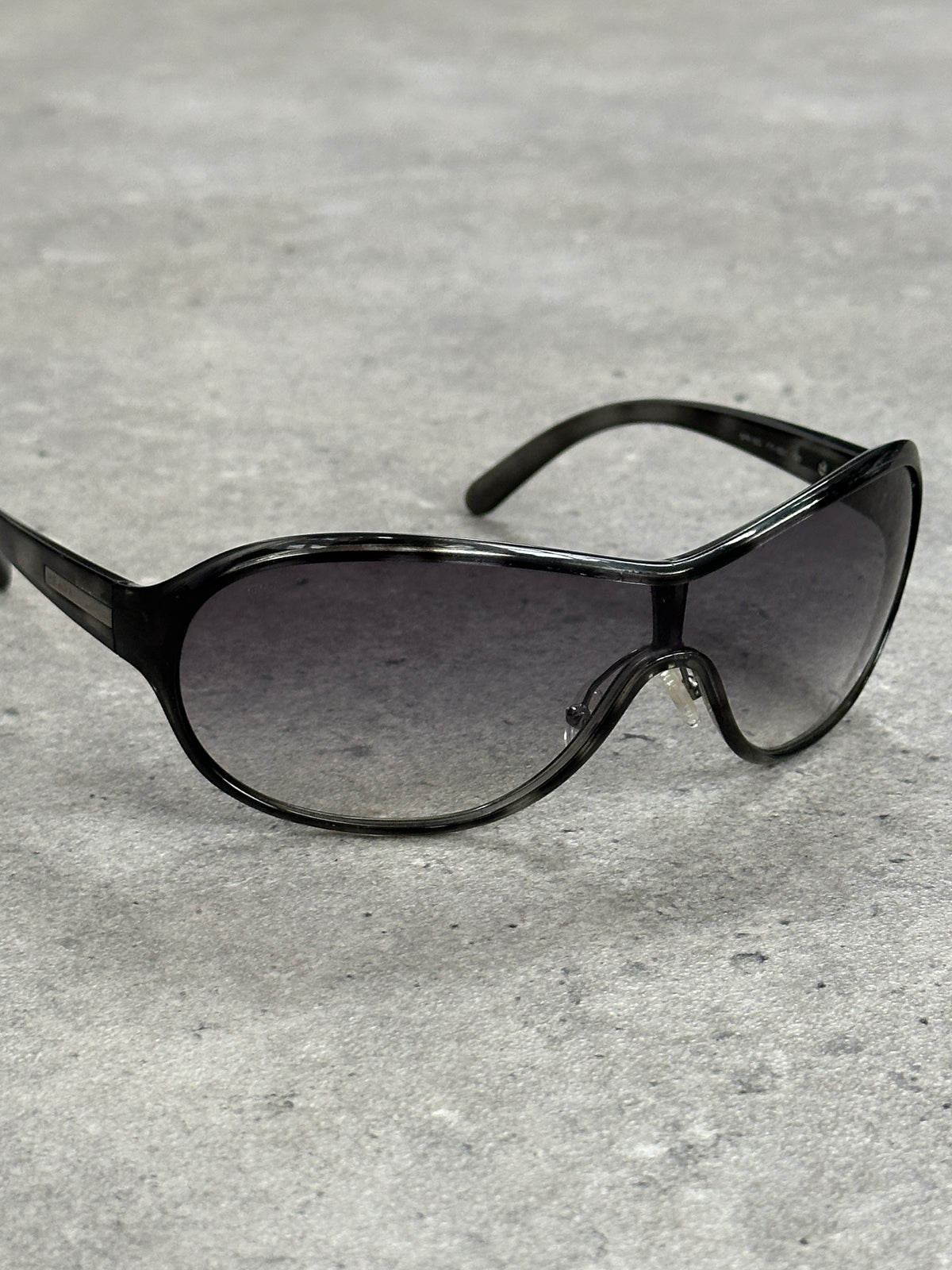 Prada 2000s Wraparound Shield Sunglasses