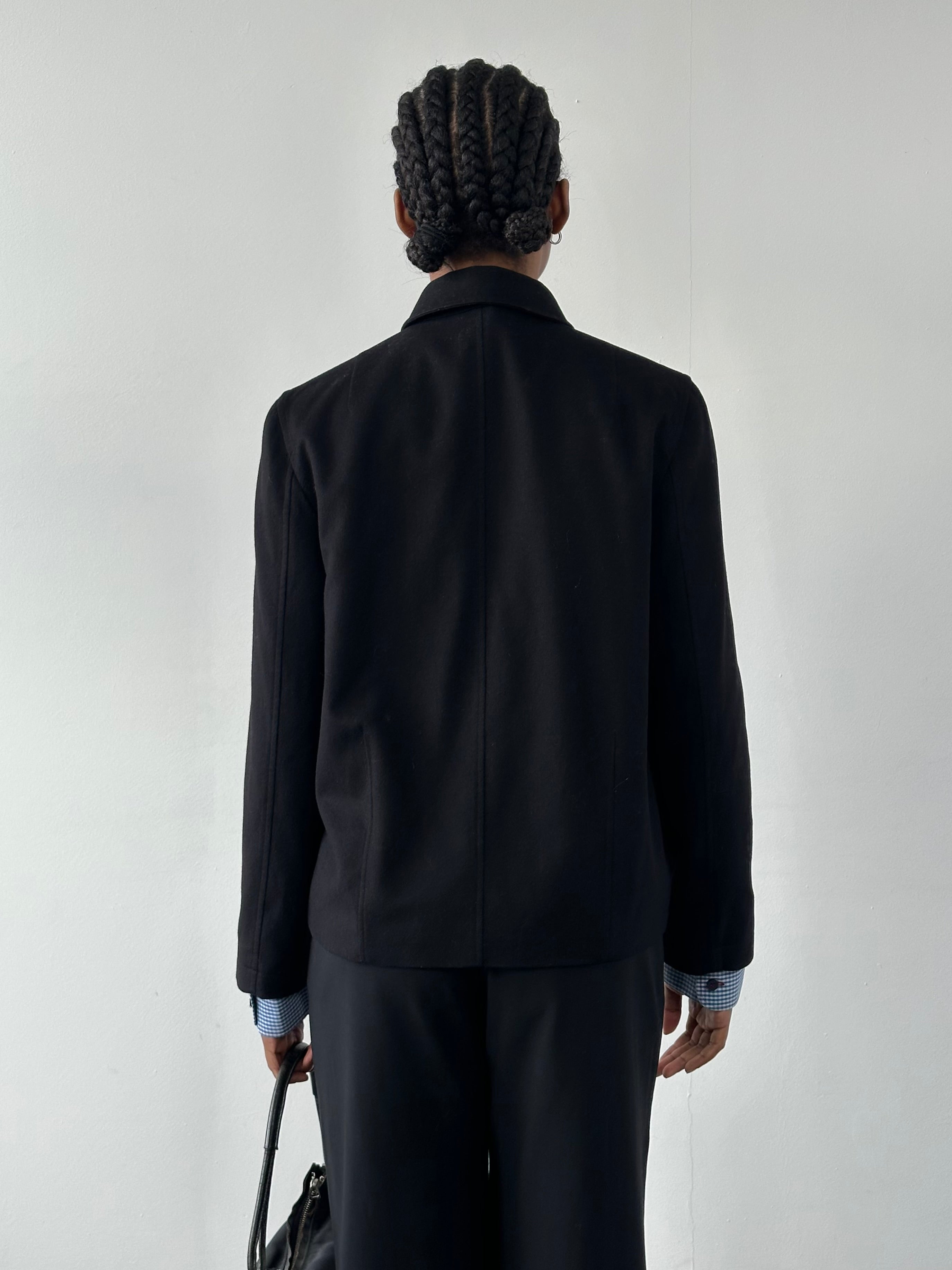 Jaeger 1990s Minimal Pure Wool Jacket - S - SYLK