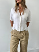 Max Mara Pure Linen Shirt - S/M - SYLK