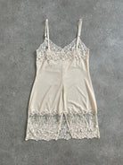 Vintage 1990s Lace Sheer Mini Slip Dress - XS/S - SYLK
