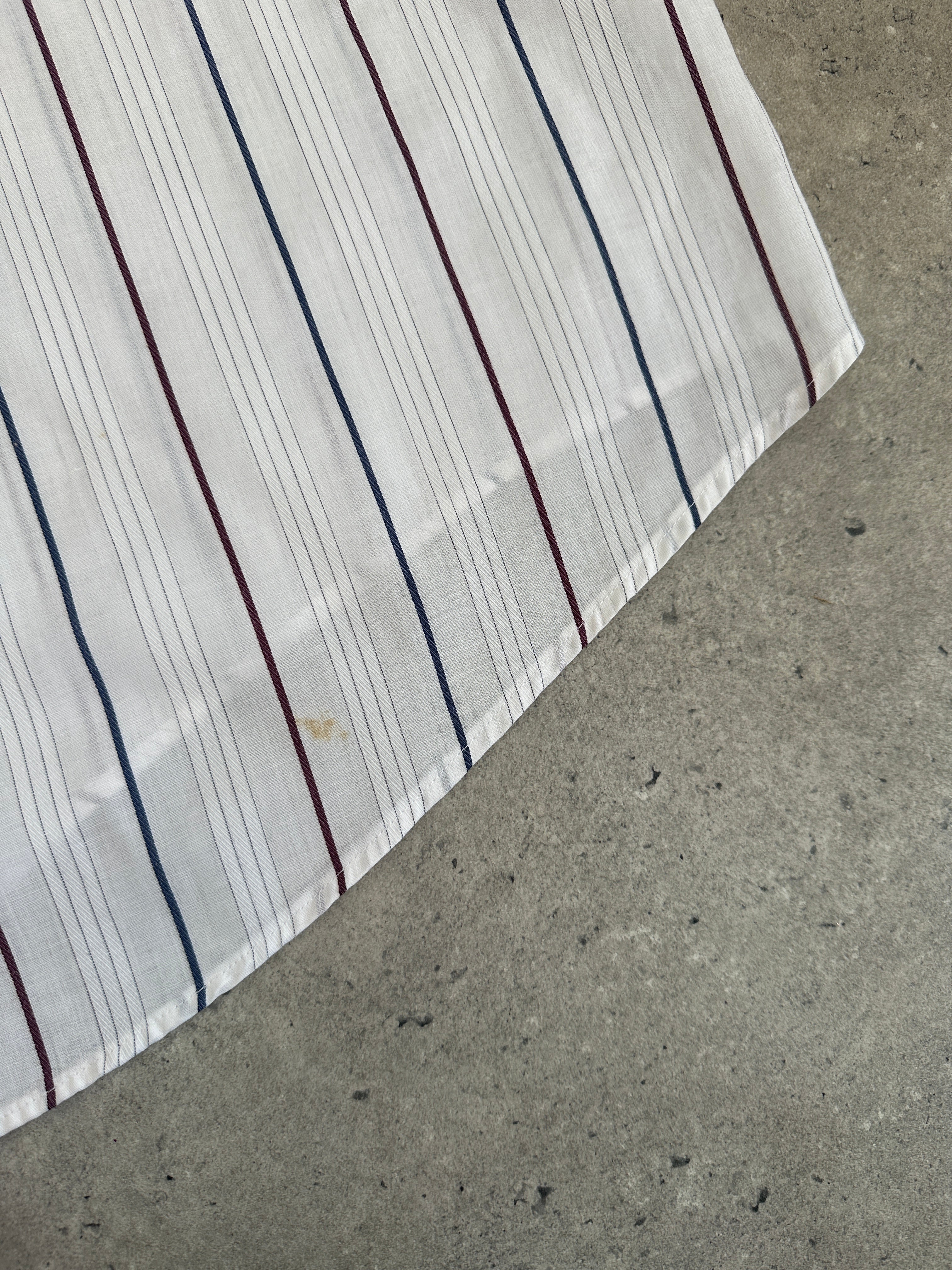 Christian Dior Monsieur stripe cotton shirt in XL, featuring classic striped pattern and button-down collar.