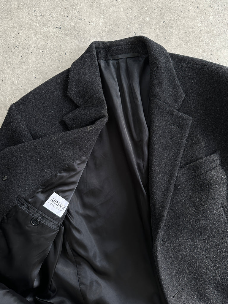 Armani Wool Cashmere Single Breasted Coat - L/XL - SYLK
