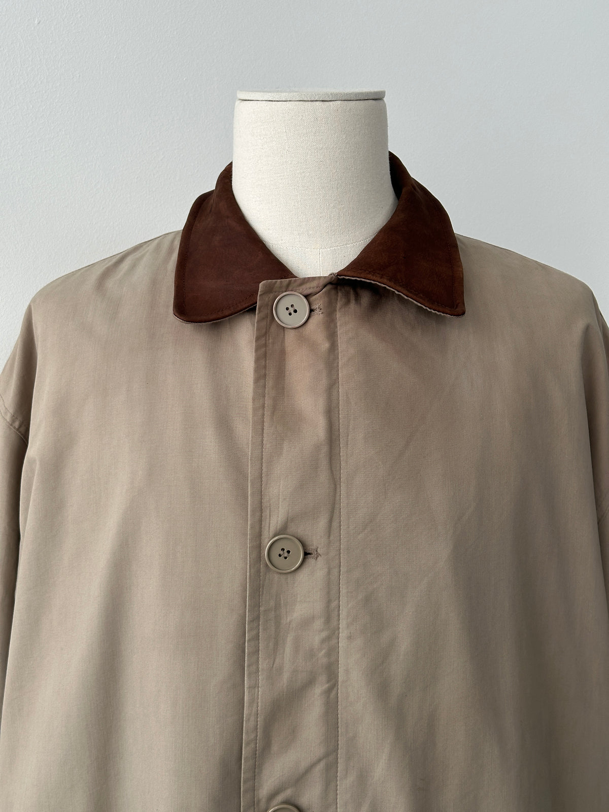 Christian Dior Monsieur 1990s Leather Collar Trench - XXL