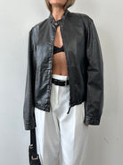 Armani Jeans Faux Leather Biker Jacket - L - SYLK