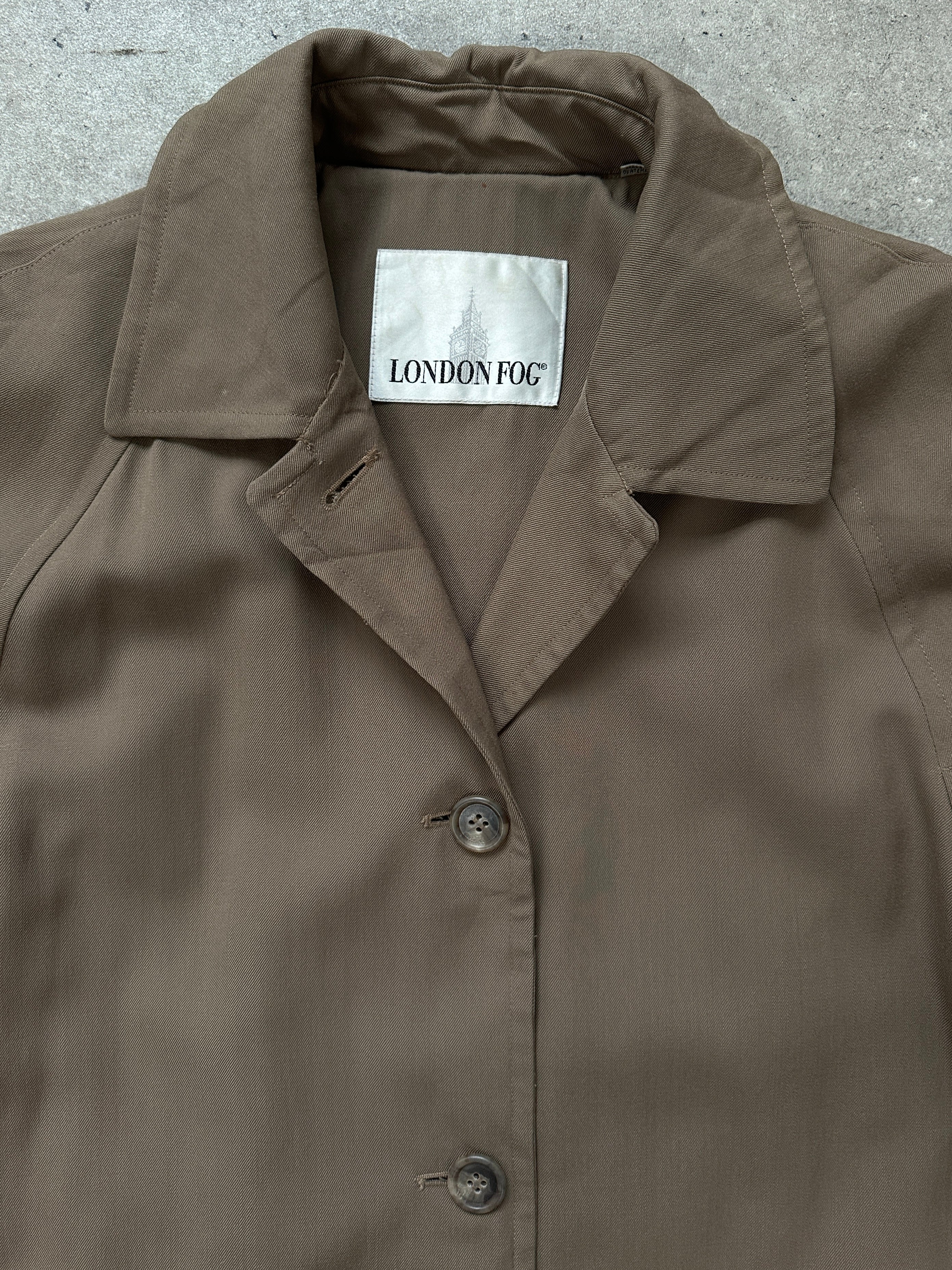 London Fog 1990s Wool Trench Coat - L - SYLK
