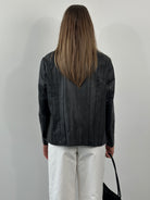 Vintage 1990s Dagger Collar Leather Jacket - M - SYLK