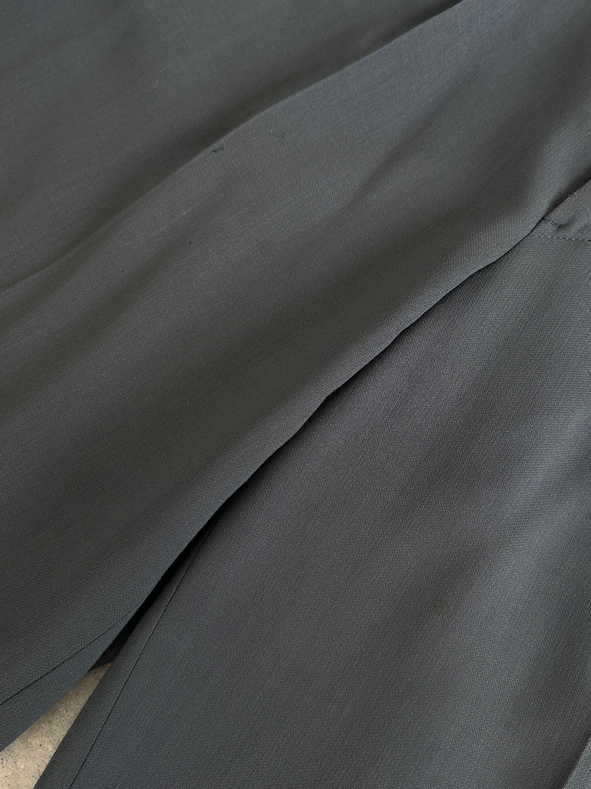 Giorgio Armani Le Collezioni wool relaxed single-breasted suit jumpsuit, size 42R/W34, in a tailored, stylish design.