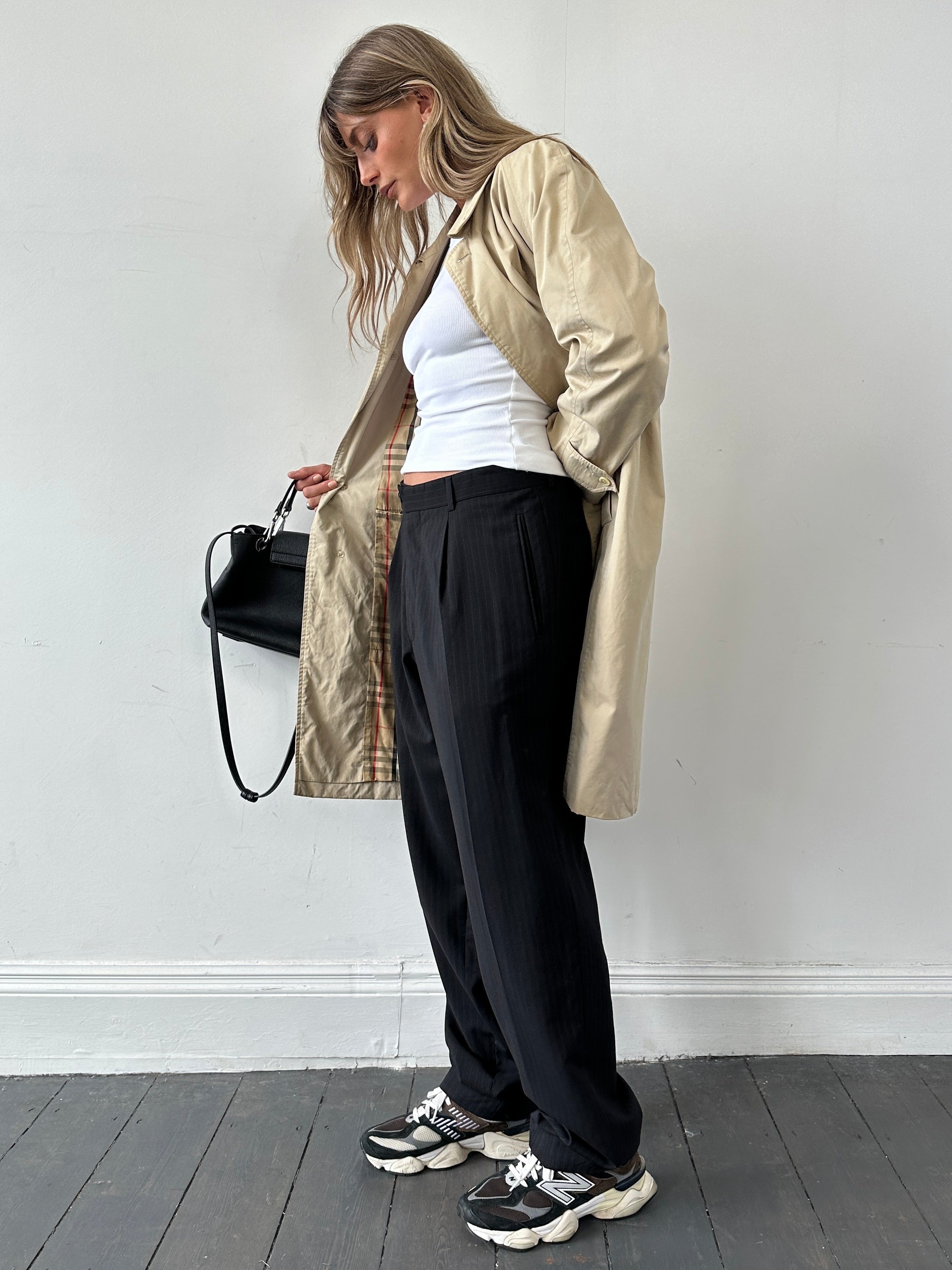 Burberry Nova Check Pure Cotton Trench Coat - S/M - SYLK