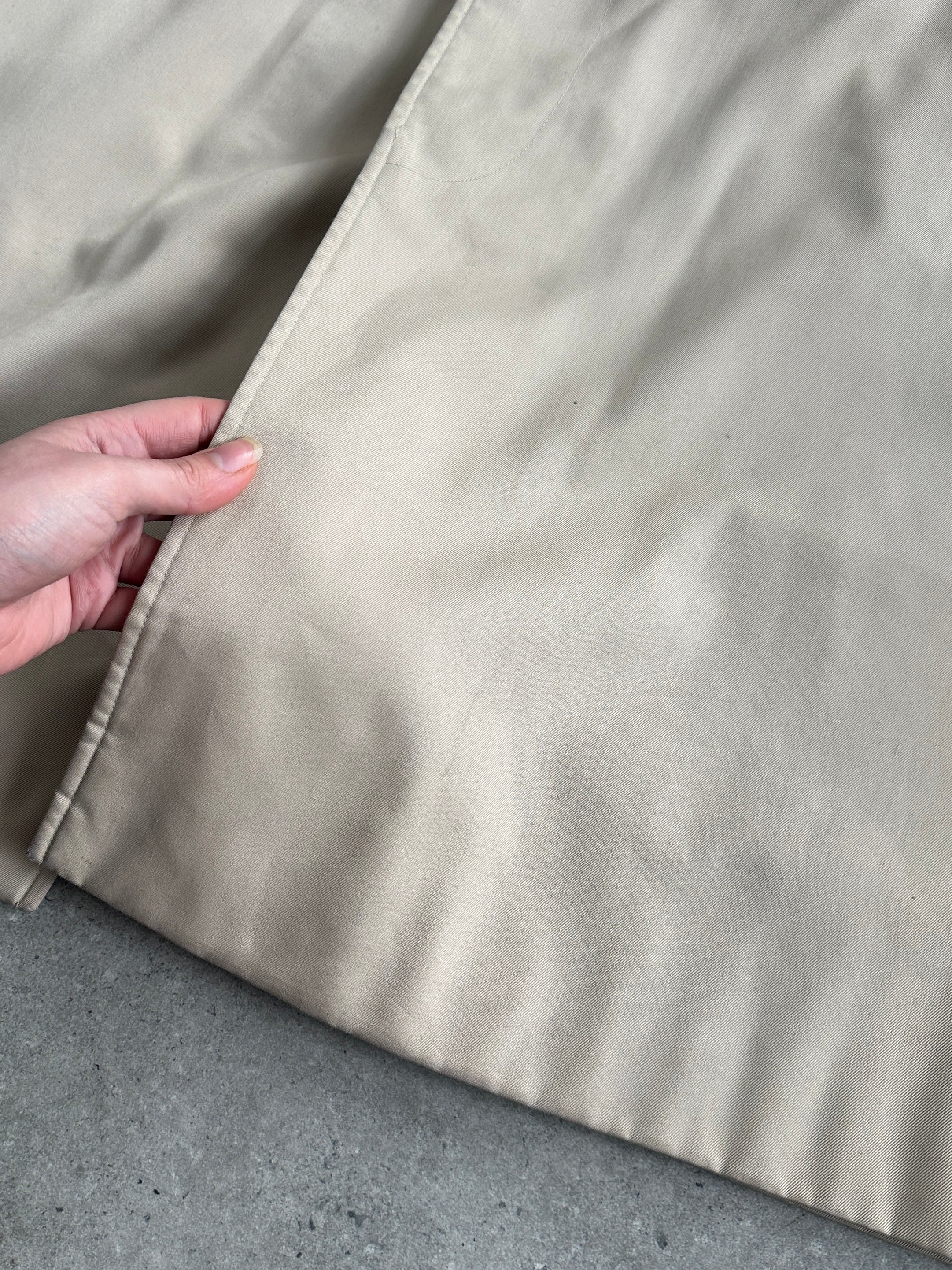 Burberrys 80s Cotton Trench Coat - XL - SYLK