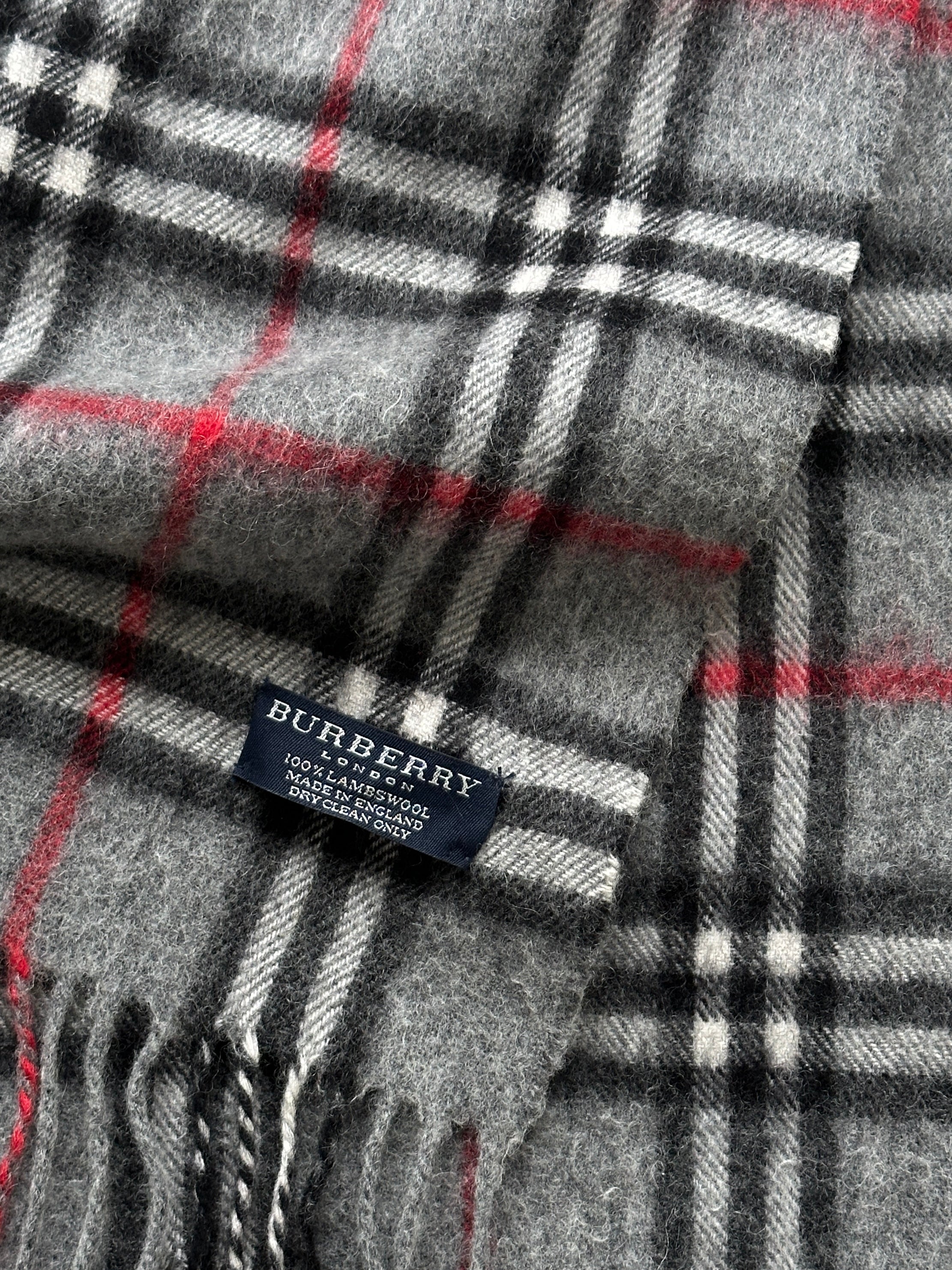 Burberry Pure Lambswool Check Scarf - SYLK