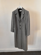 Giorgio Armani Virgin Wool Herringbone Coat - M - SYLK