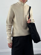 Prada Sport Half Zip Wool Jumper - L/XL - SYLK