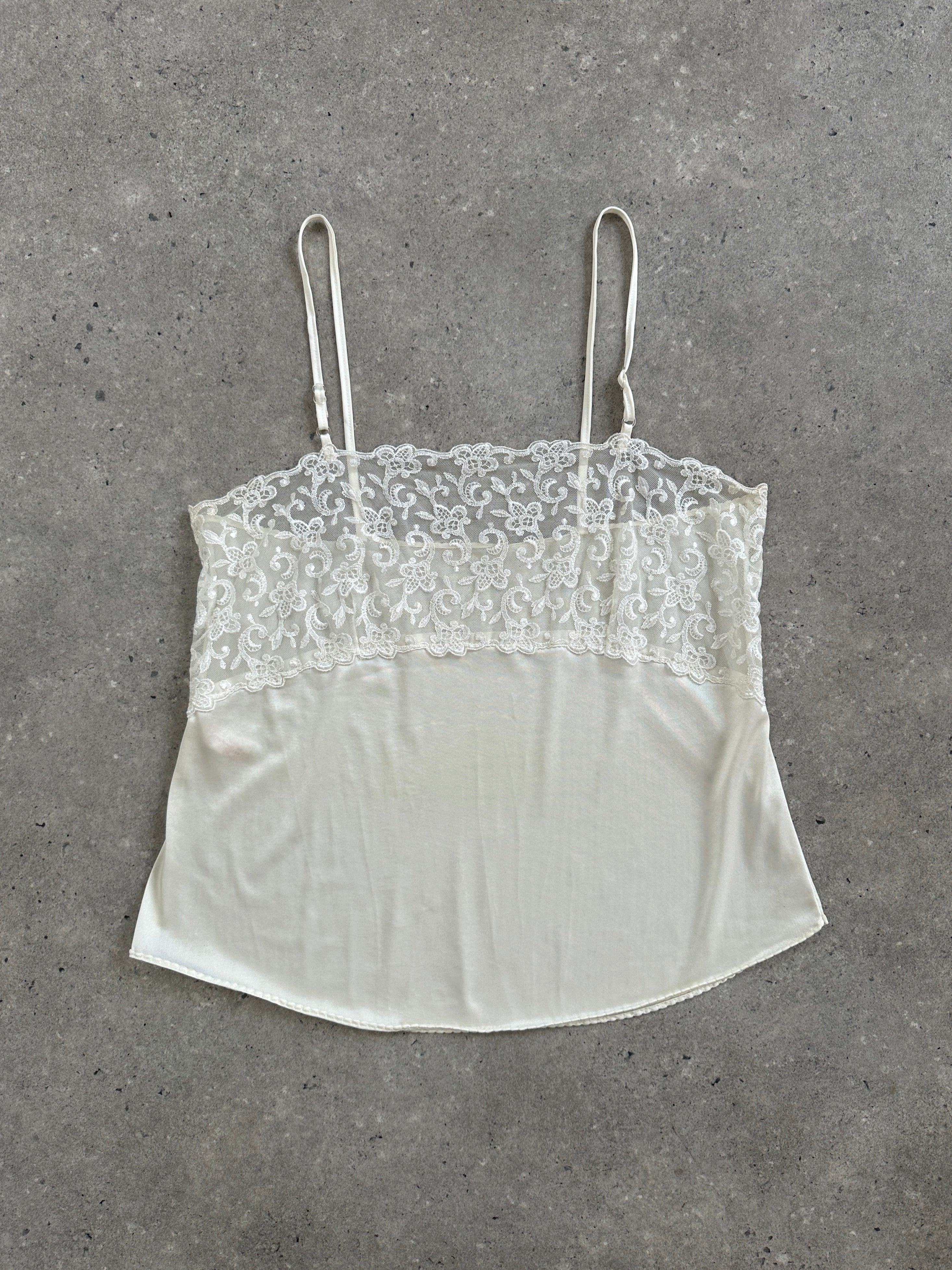 Vintage 1980s Lace Cami Top - M - SYLK