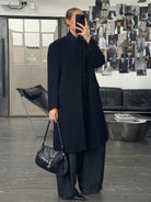 Vintage 1990s Wool Single Breasted Coat - L - SYLK