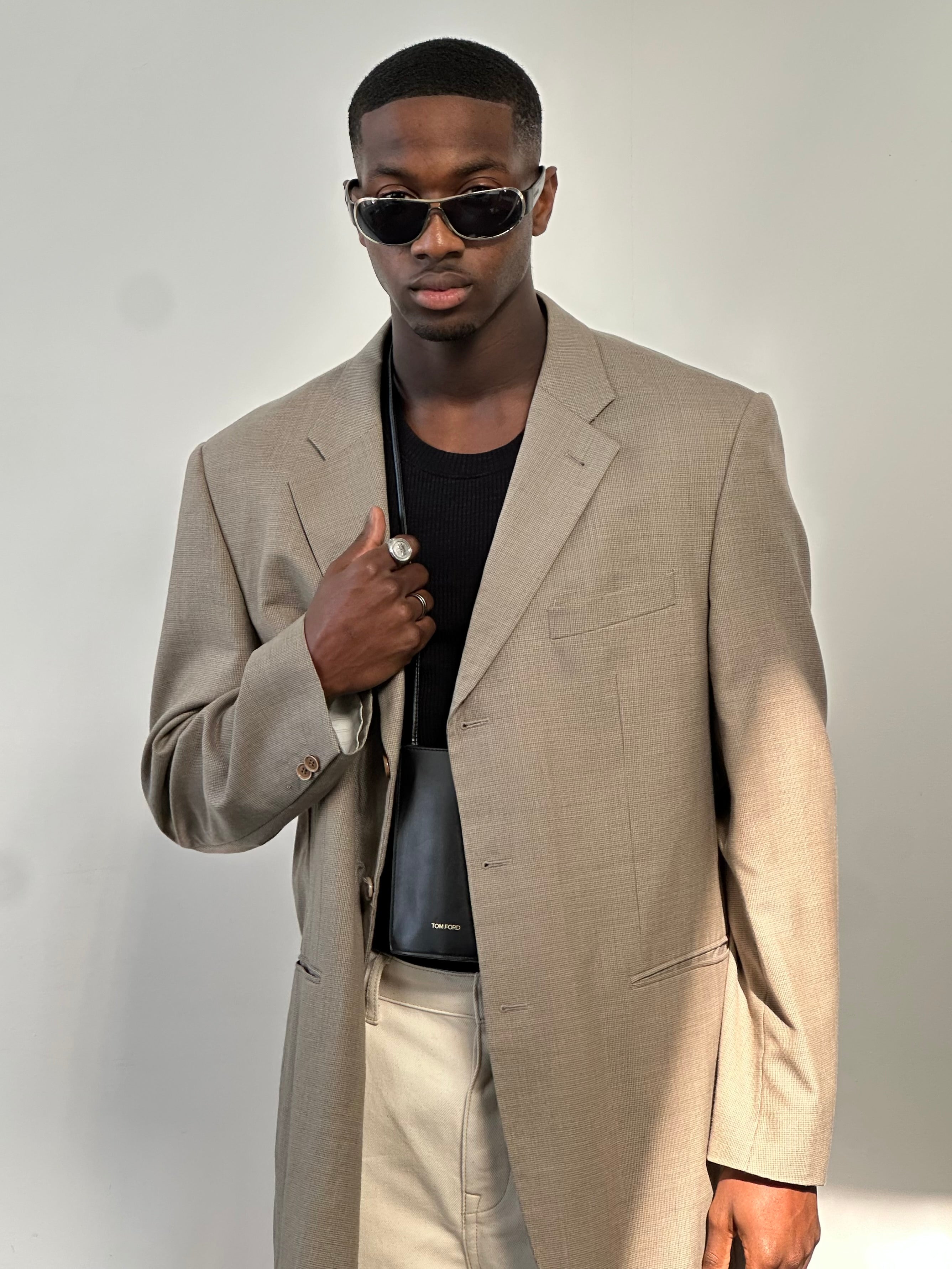 Fendi x Loro Piana 1990s Pure Wool Single Breasted Blazer - 50R