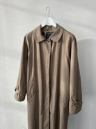 Vintage Water Resistant Concealed Placket Trench Coat - M/L - SYLK