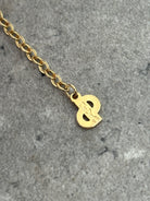 Christian Dior 18inch Gold Plated Logo Pendant Necklace - SYLK