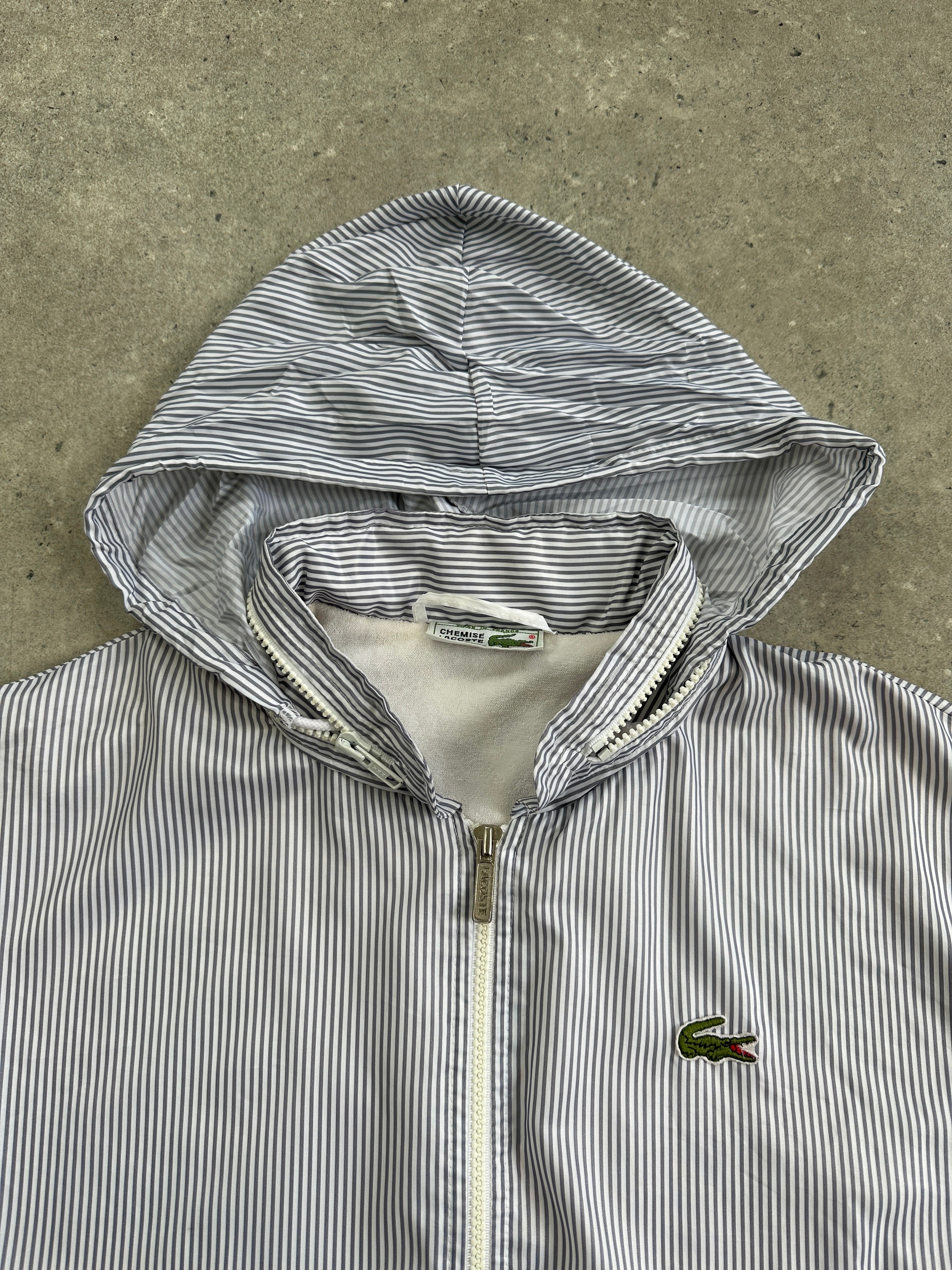 Lacoste Chemise 80s Stripe Tracksuit Jacket - L | SYLK