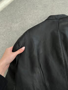 Vintage Leather Moto Jacket - L - SYLK