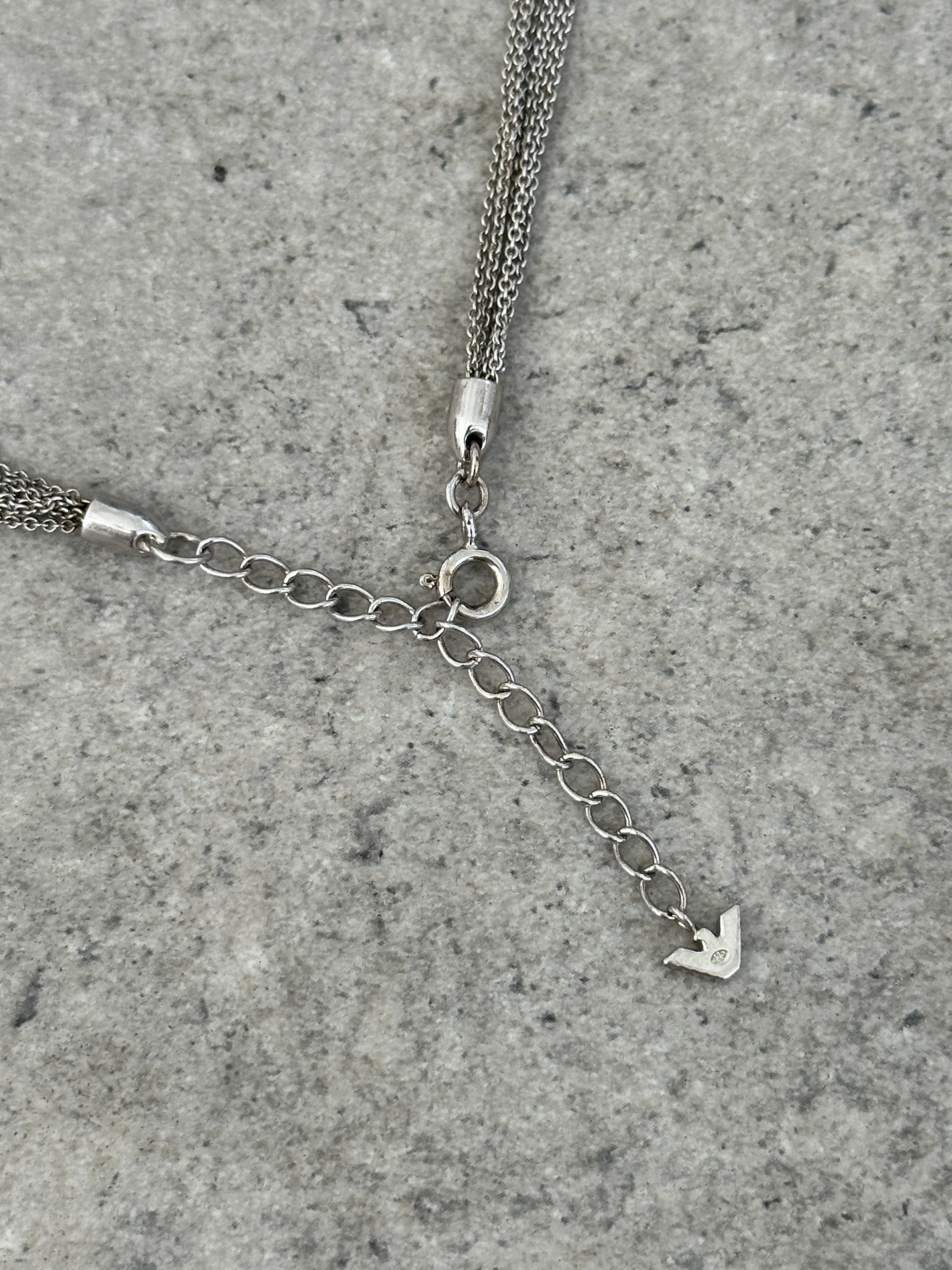Emporio Armani 1990s Circle Pendant Necklace
