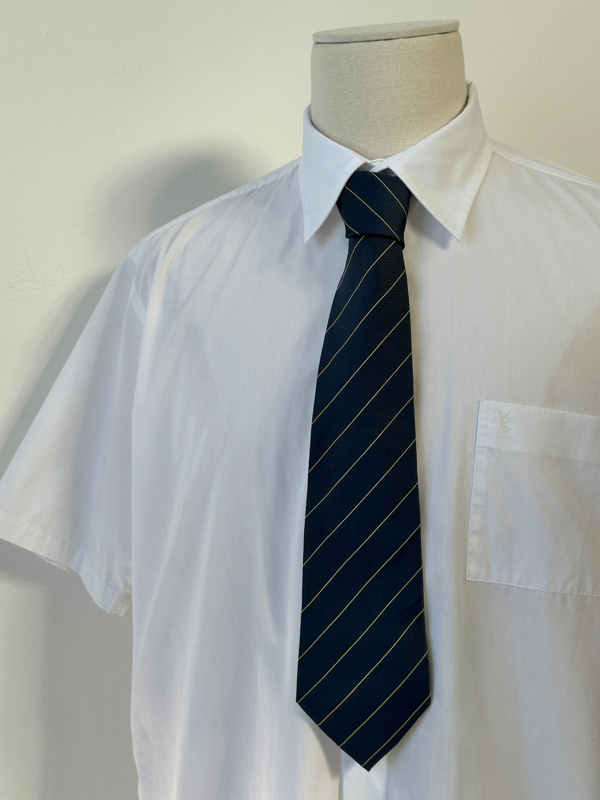Pierre Cardin Paris 1990s Pure Silk Striped Tie