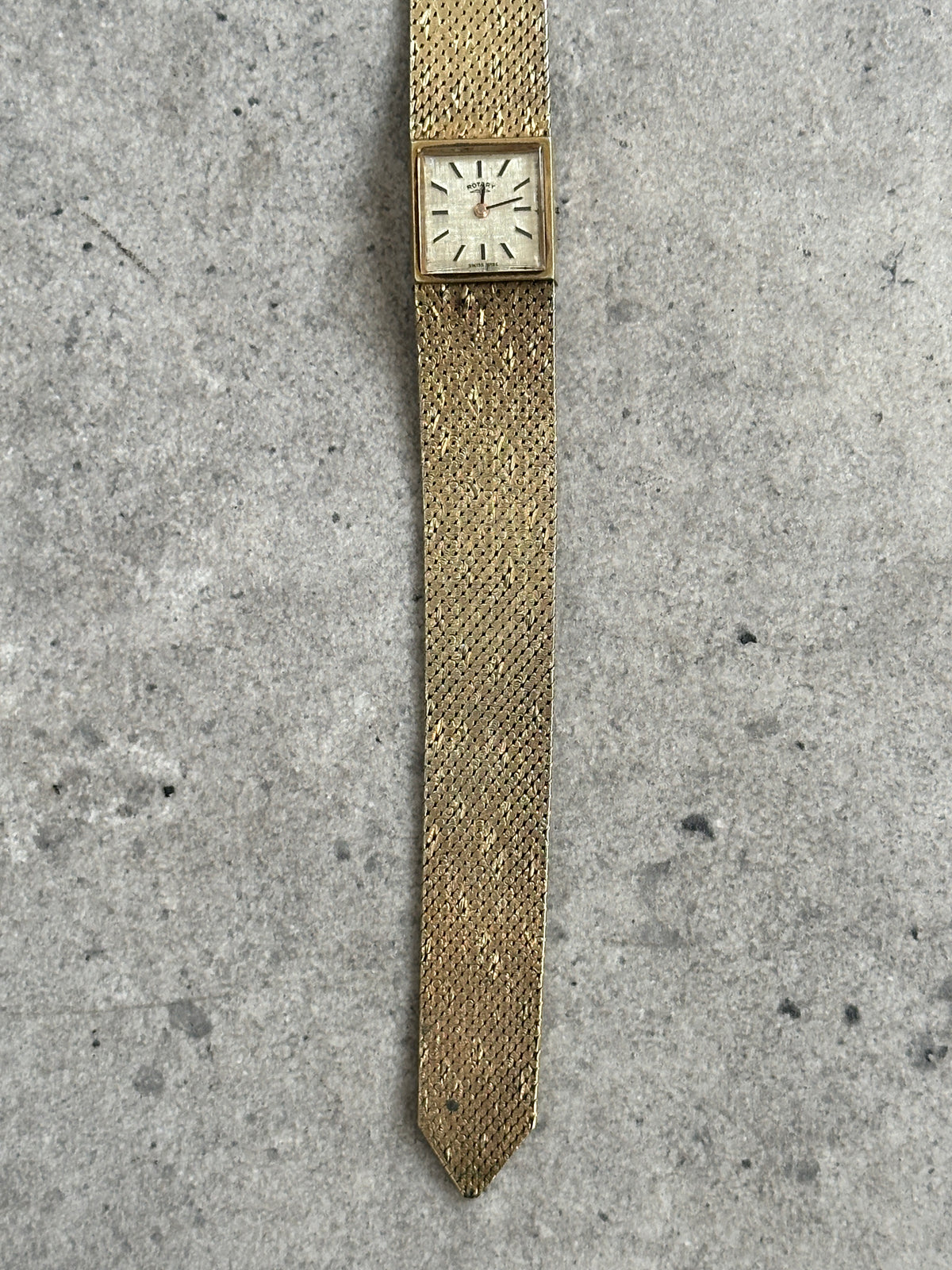 Rotary 1970s Swiss Gold Plated Mechanical Bracelet Watch Watch