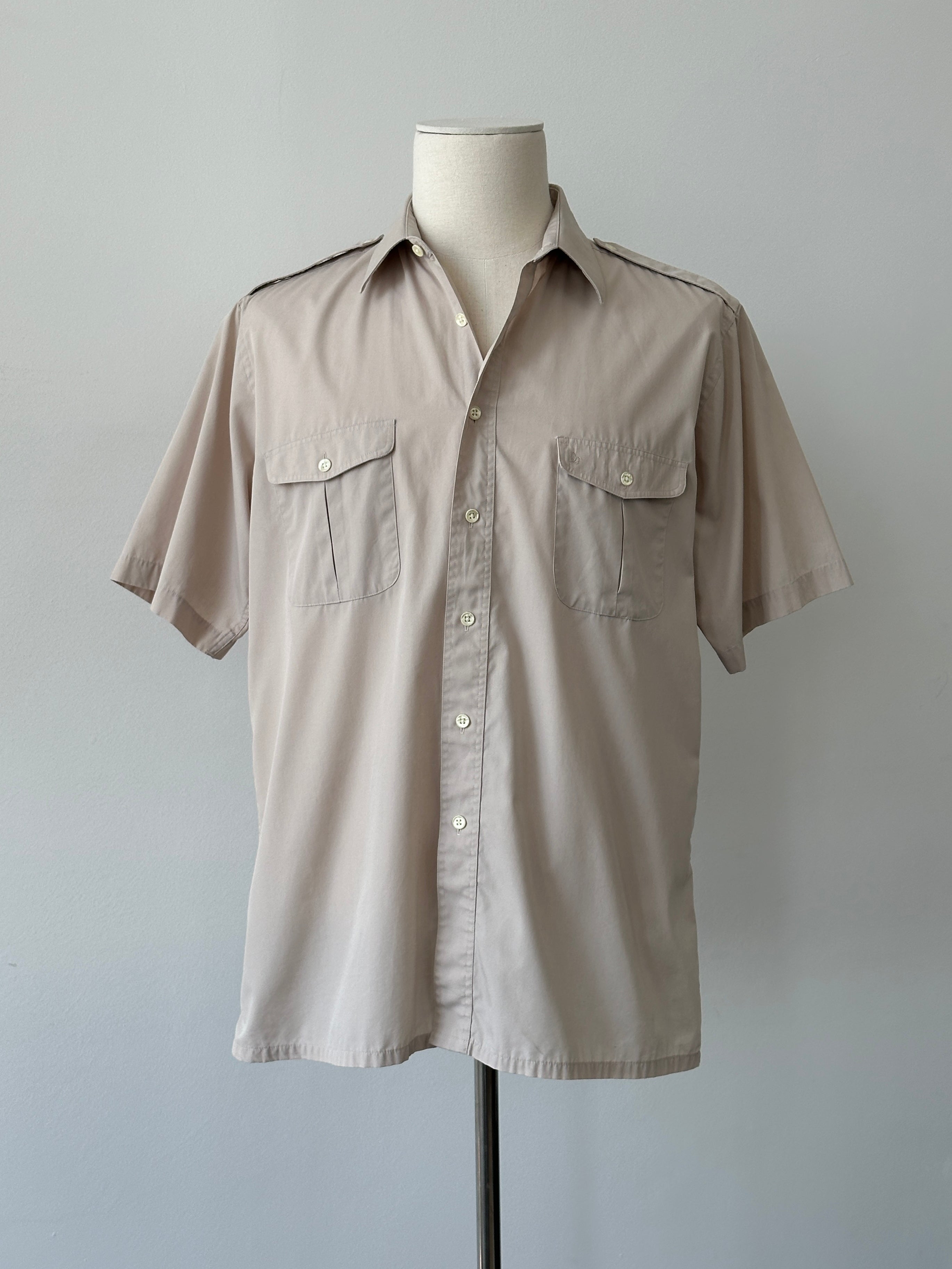 Christian Dior Monsieur 1990s Cotton Short Sleeve Shirt - L