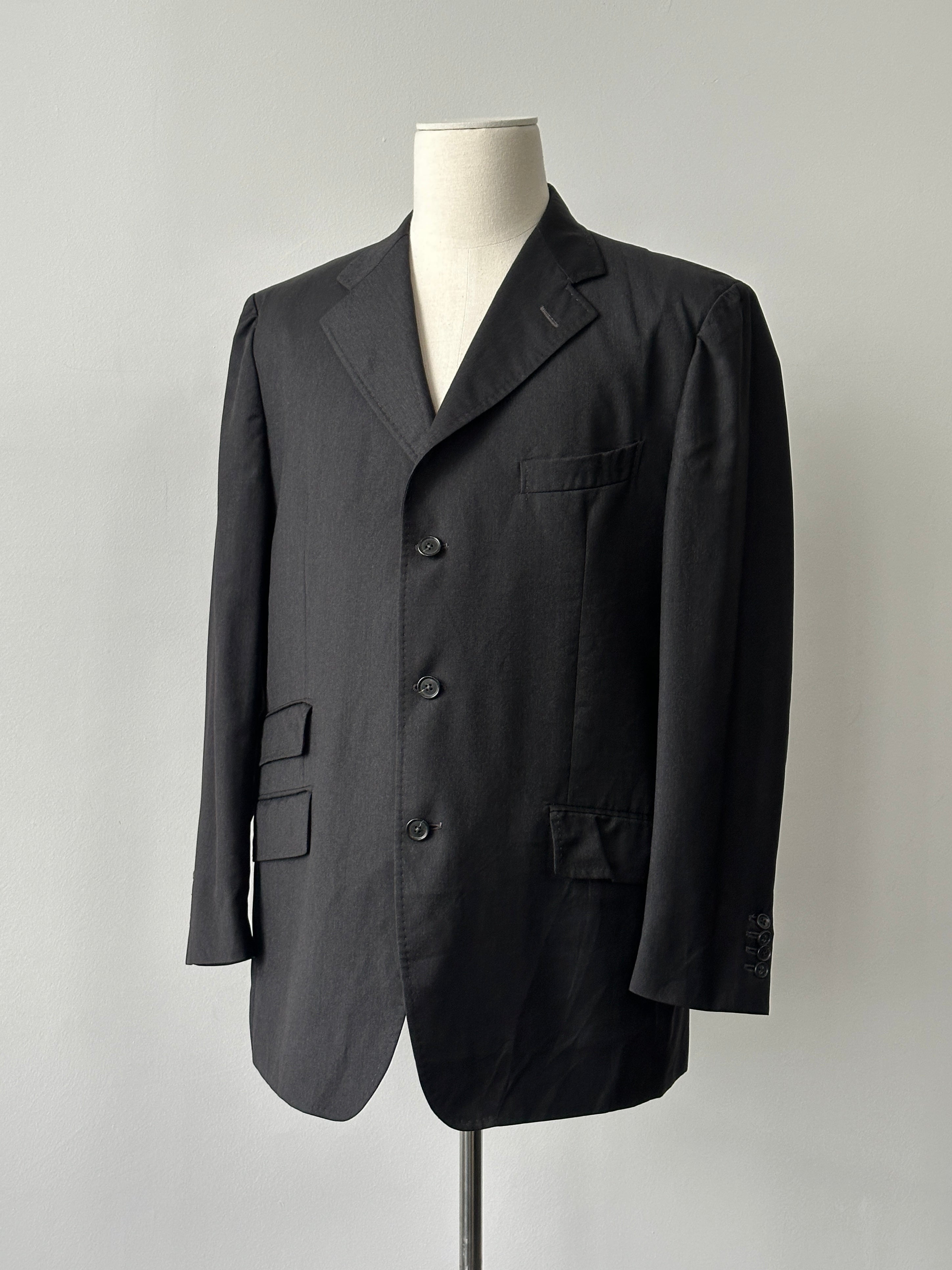 Loro Piana 1990s Pure Wool Single Breasted Jacket - 46R
