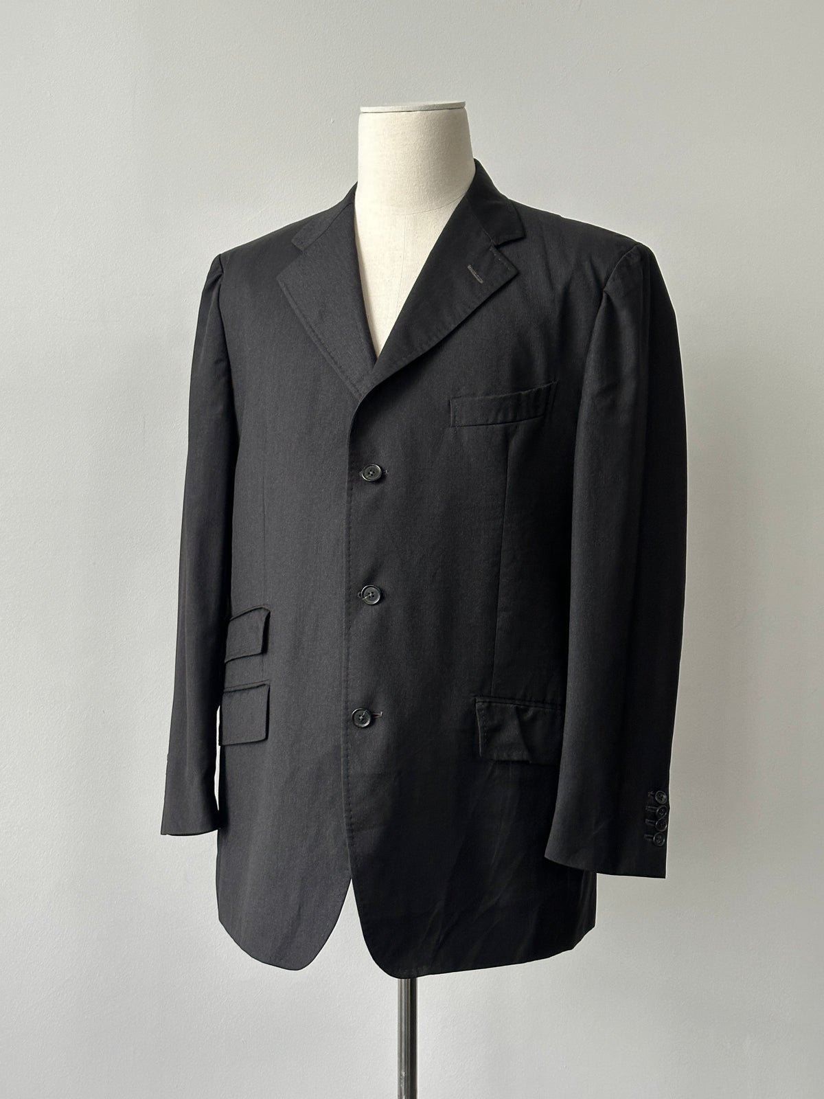 Loro Piana 1990s Pure Wool Single Breasted Jacket - 46R