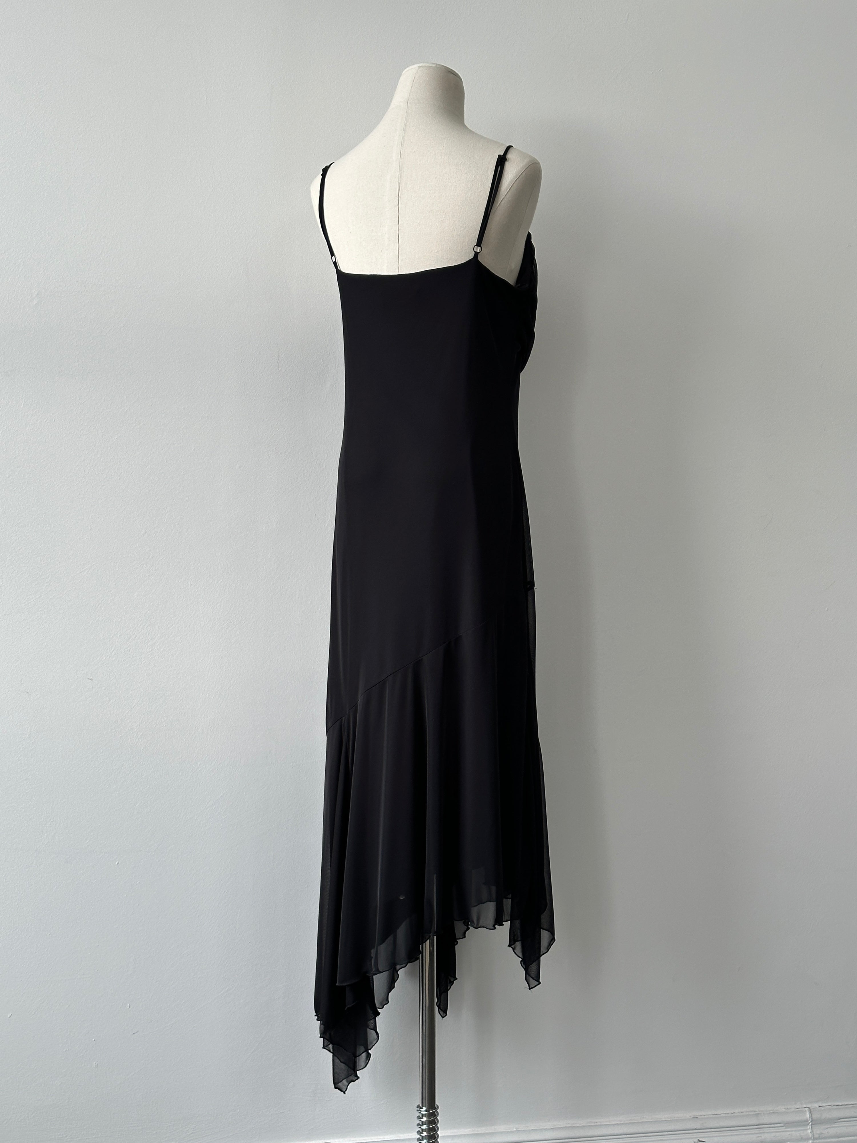 Vintage 1990s Asymmetric Maxi Dress - M-L