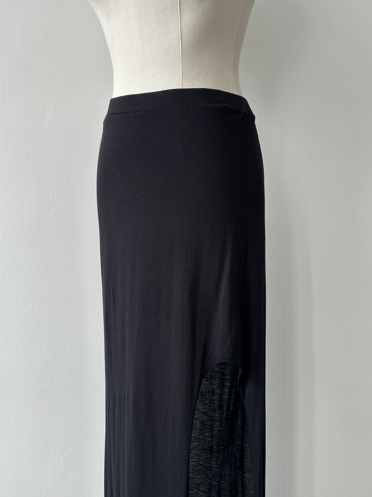 Helmut Lang 2000s Side Split Maxi Skirt -