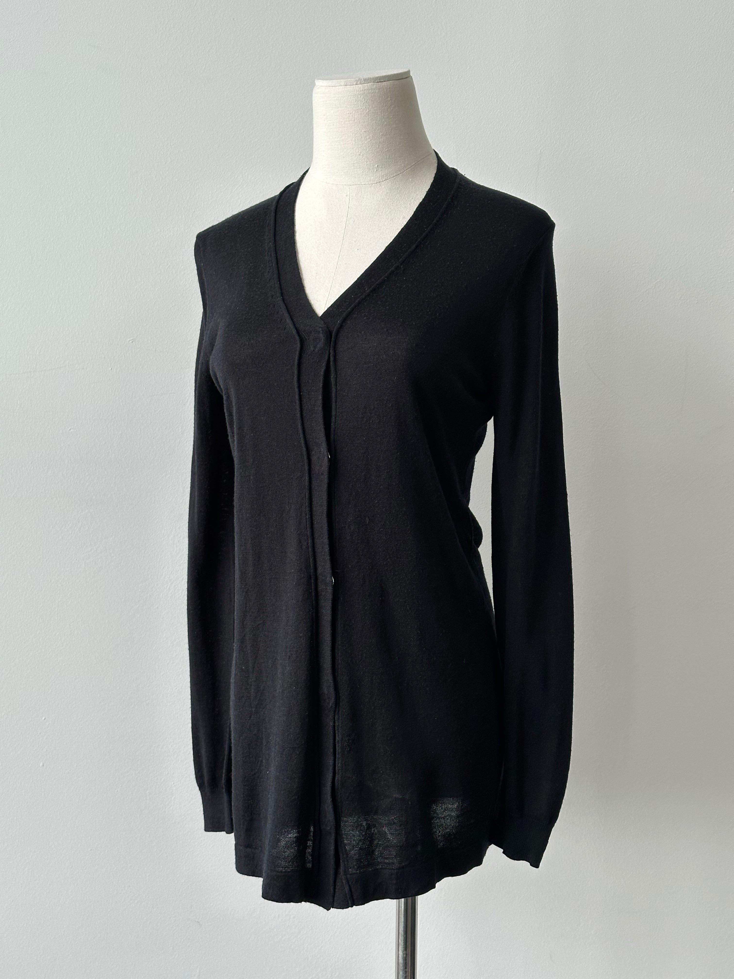 Burberry London 2000s Wool Silk Logo Cardigan - S
