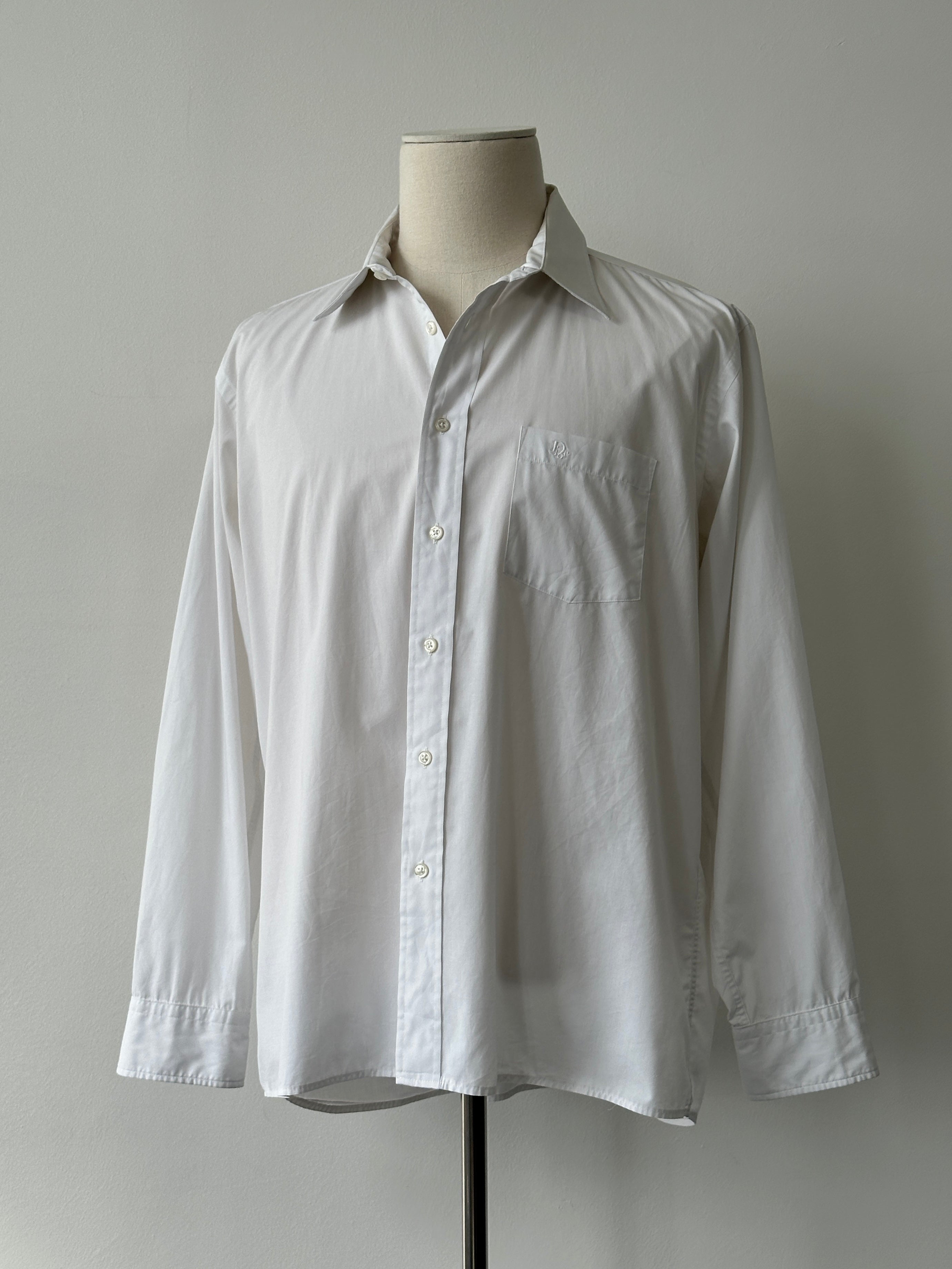 Christian Dior 1990s Cotton Logo Shirt - XL
