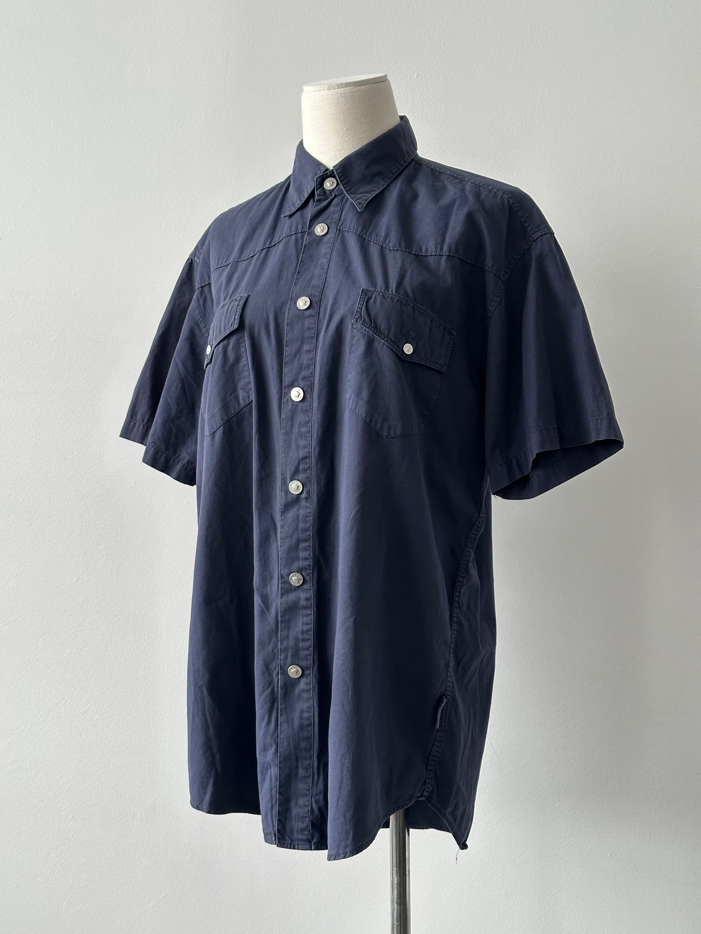 Versace Jeans Couture 1990s Pure Cotton Short Sleeve Shirt - L