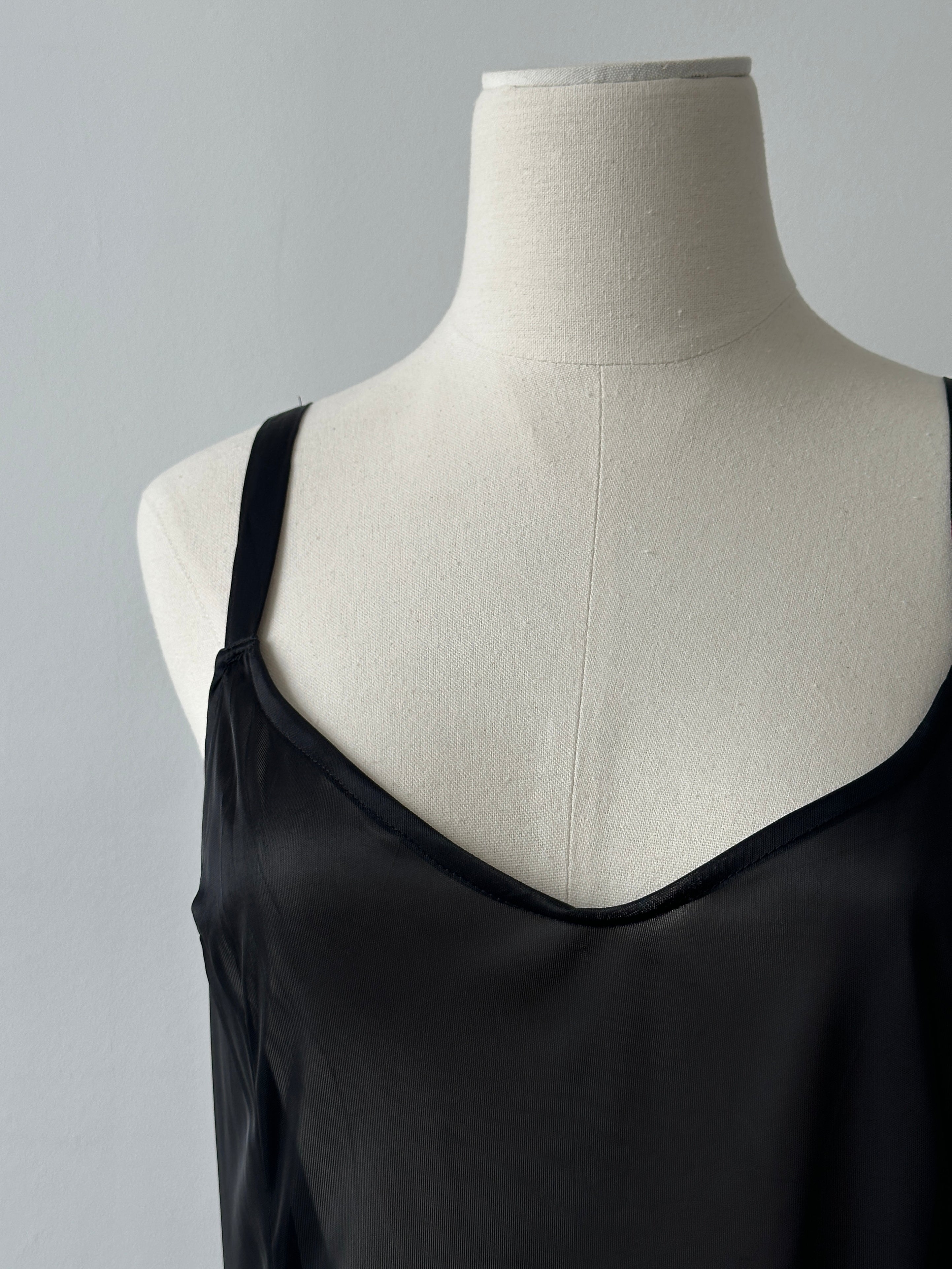 Vintage 2000s Sheer Midi Slip Dress - S-M