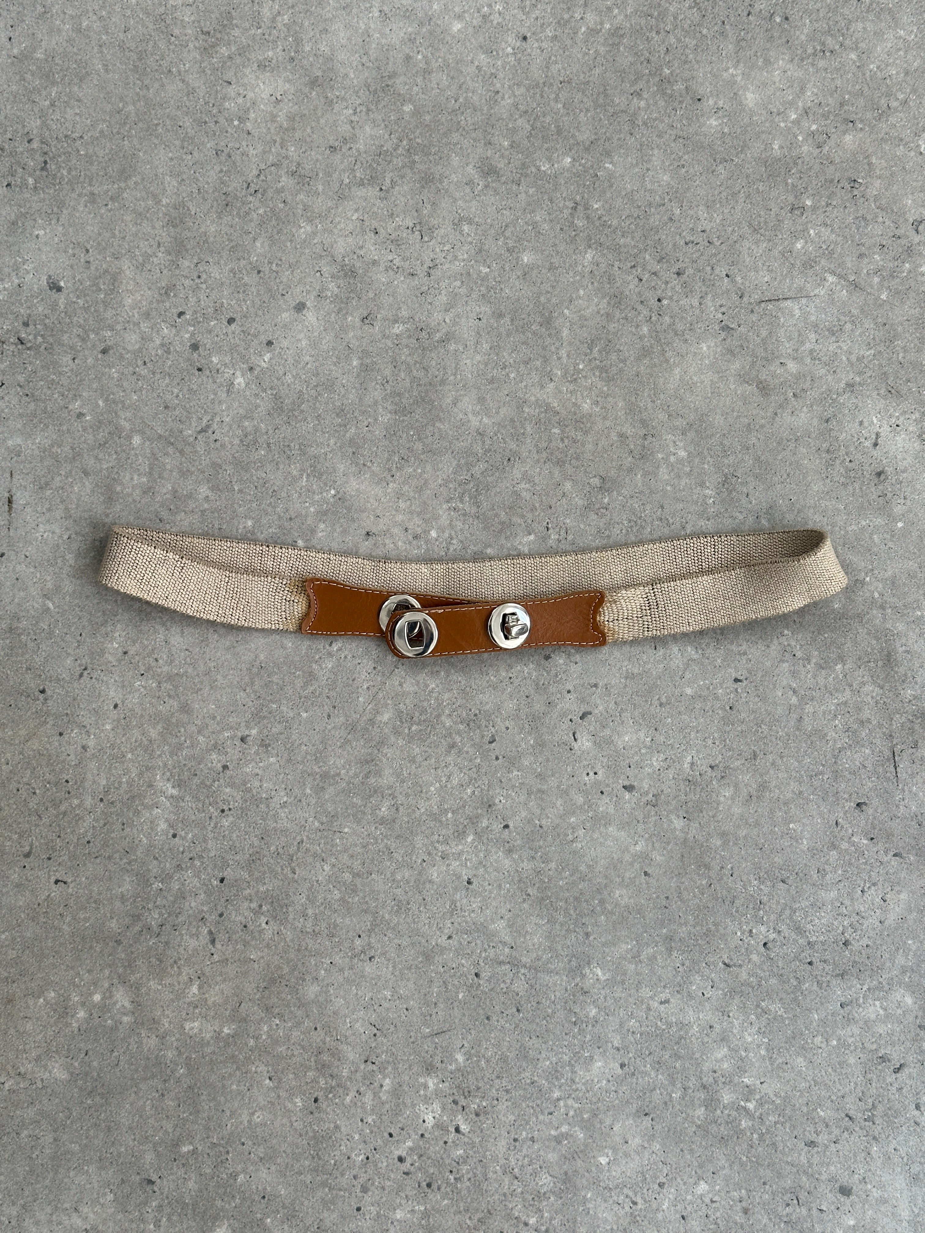Vintage 2000s Canvas Leather Belt - W32-38