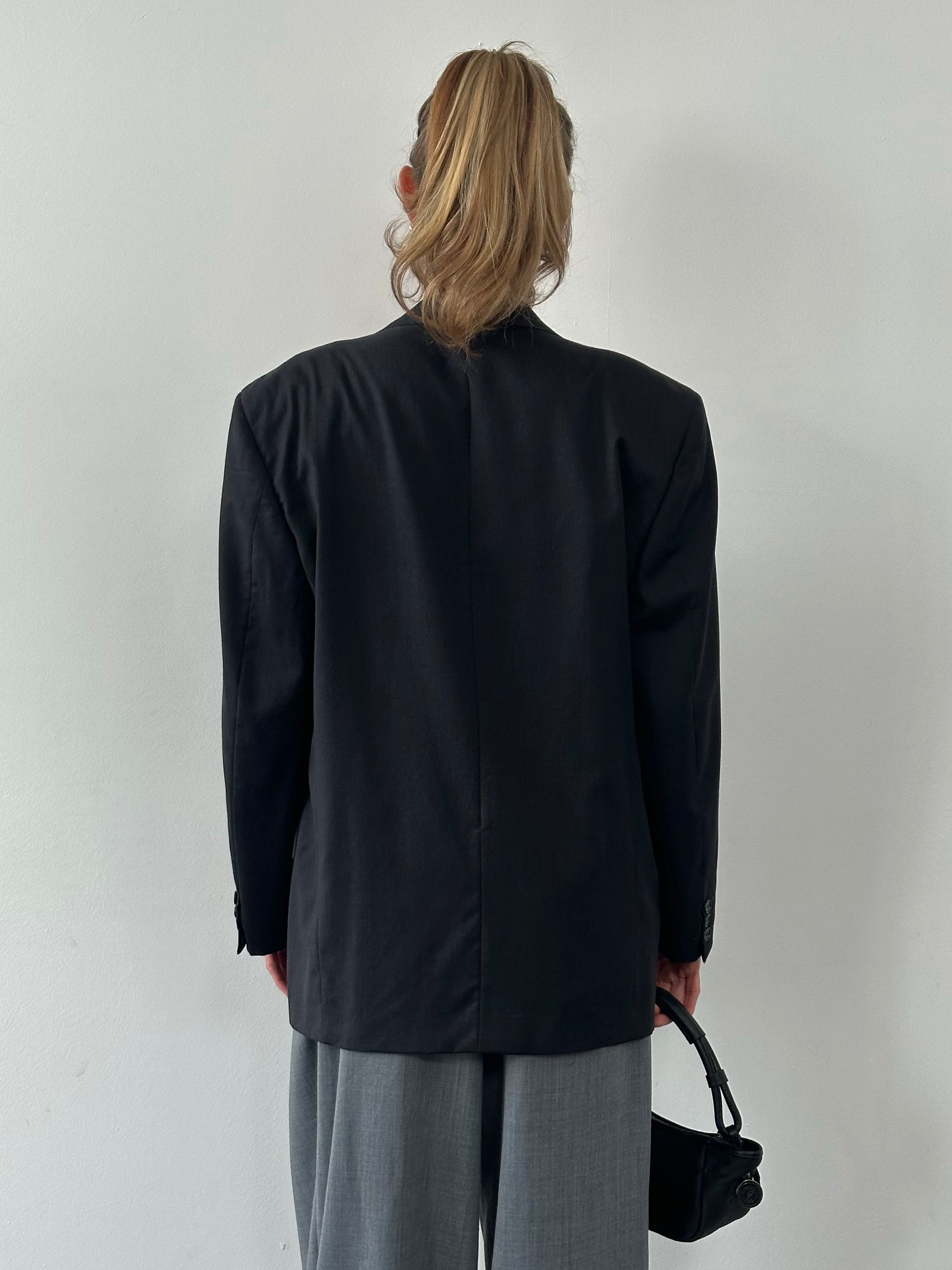 Christian Dior Monsieur 1990s Pure Wool Single Breasted Blazer - XL