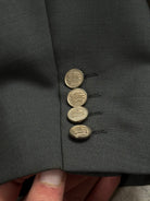 Burberry 1990s Wool Mohair Double Breasted Blazer - XL