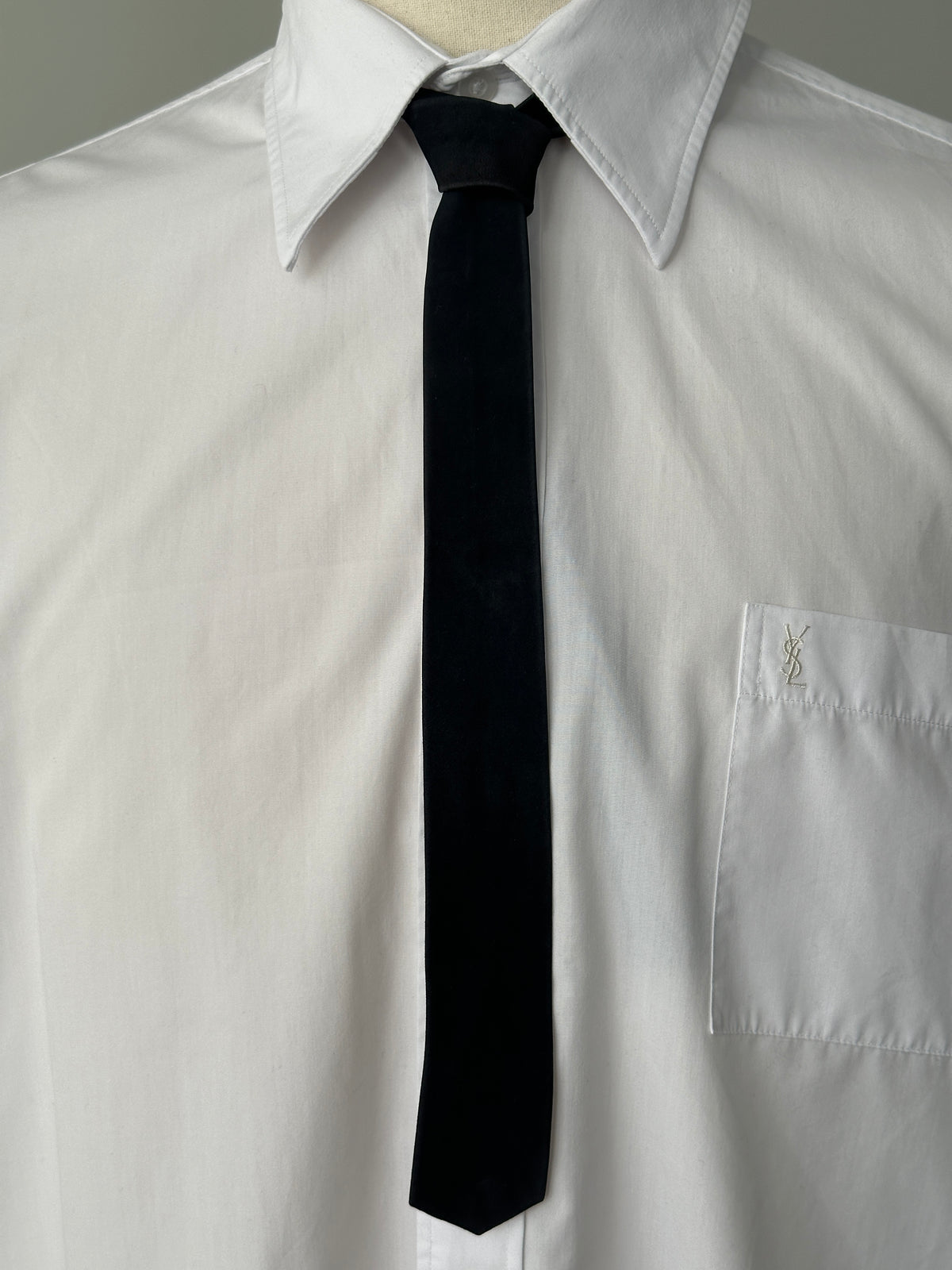 Vintage 1990s Suede Skinny Tie
