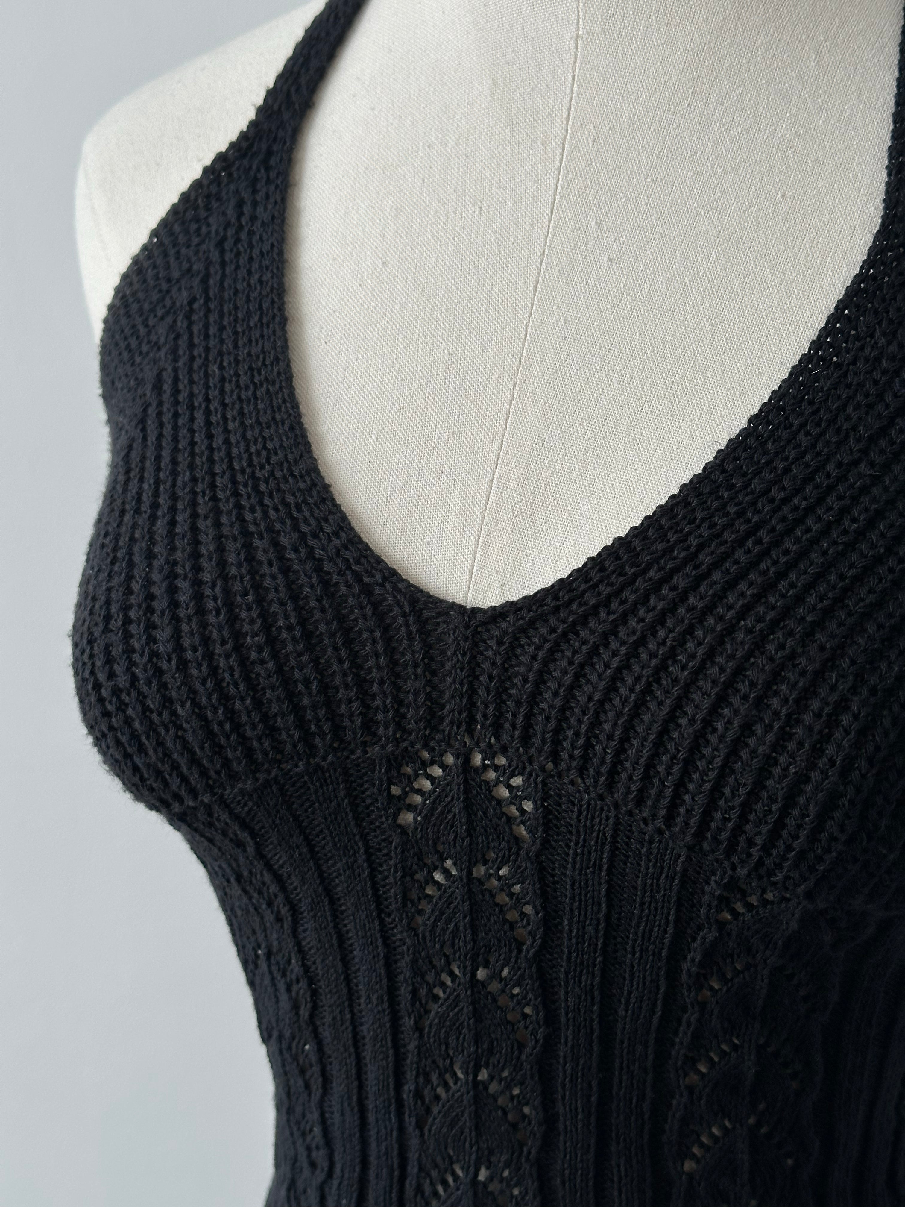 Vintage 1990s Cotton Knit Top - S