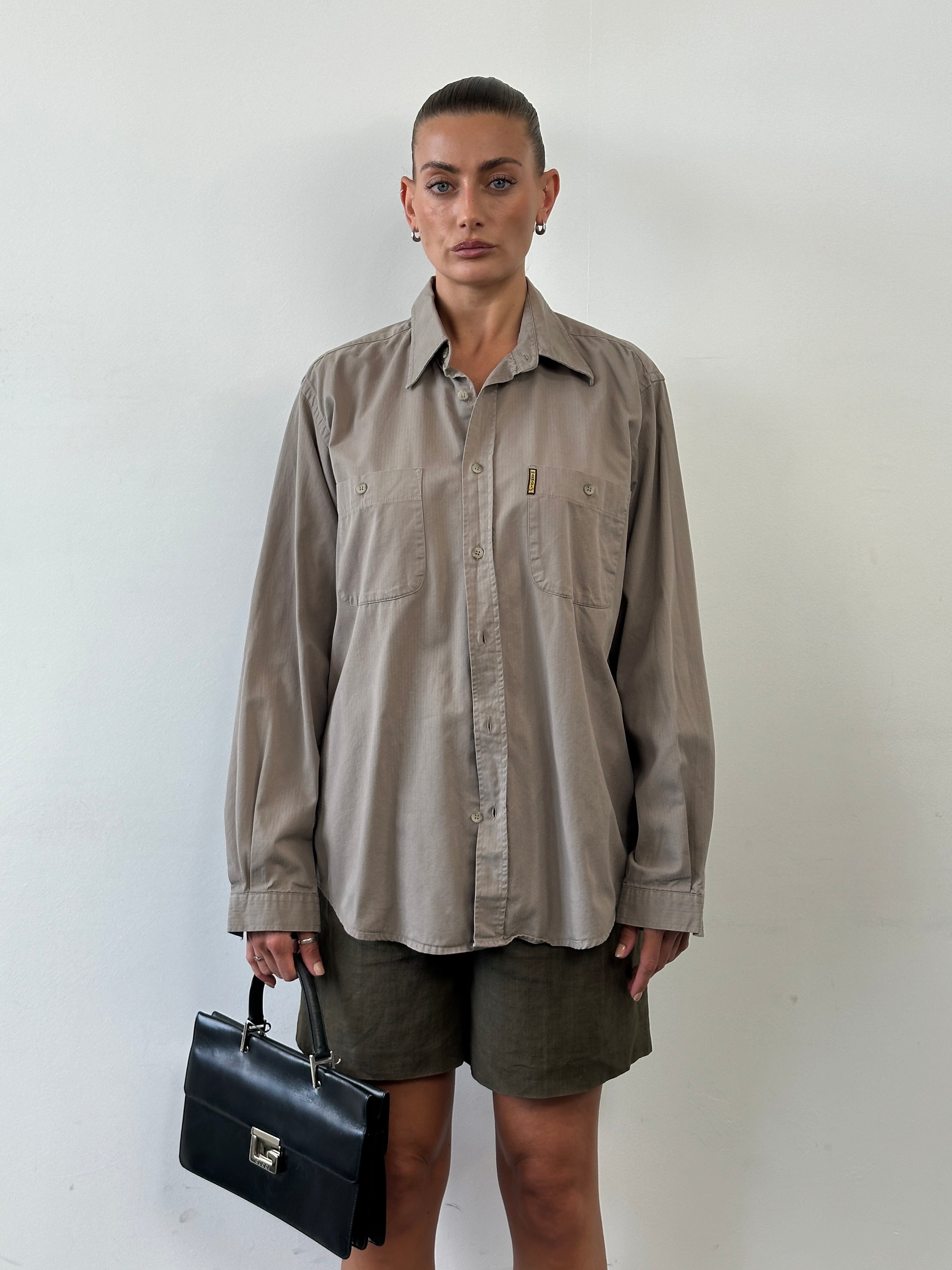 Armani Jeans Pure Cotton Logo Shirt - L - SYLK