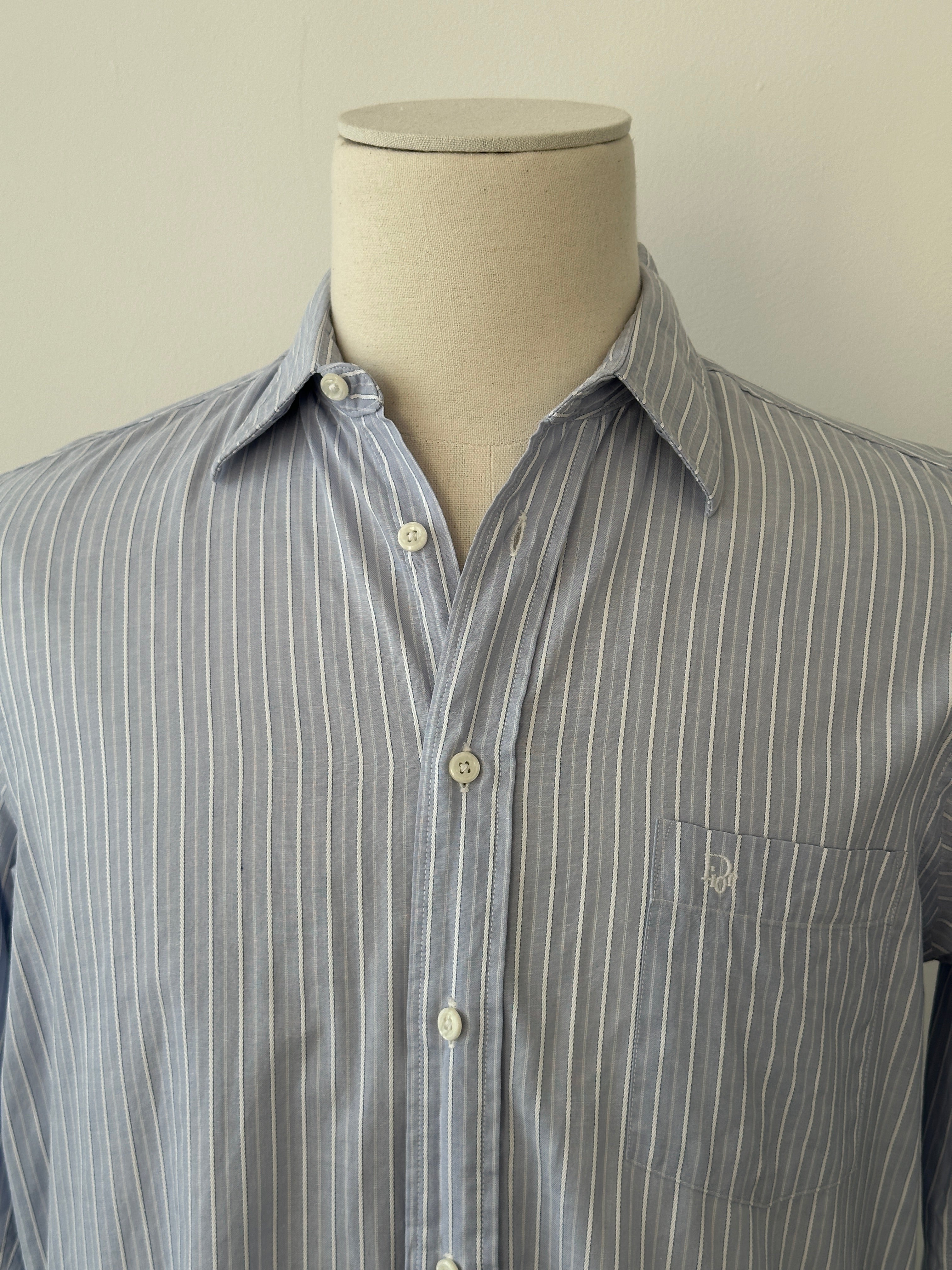 Christian Dior Chemins 1990s Pure Cotton Striped Shirt - XS