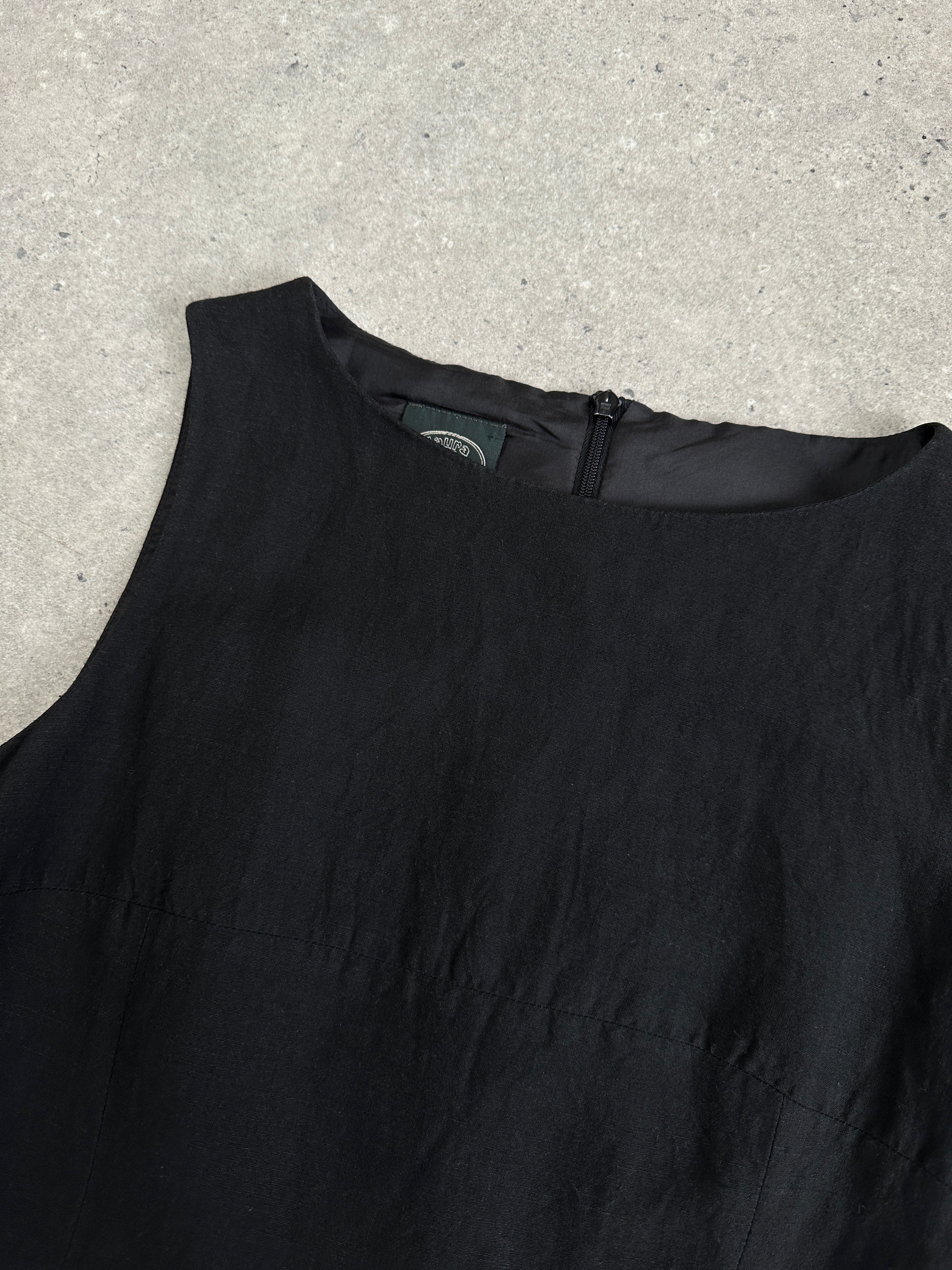 Laura Ashley Linen Midi Shift Dress - S - SYLK