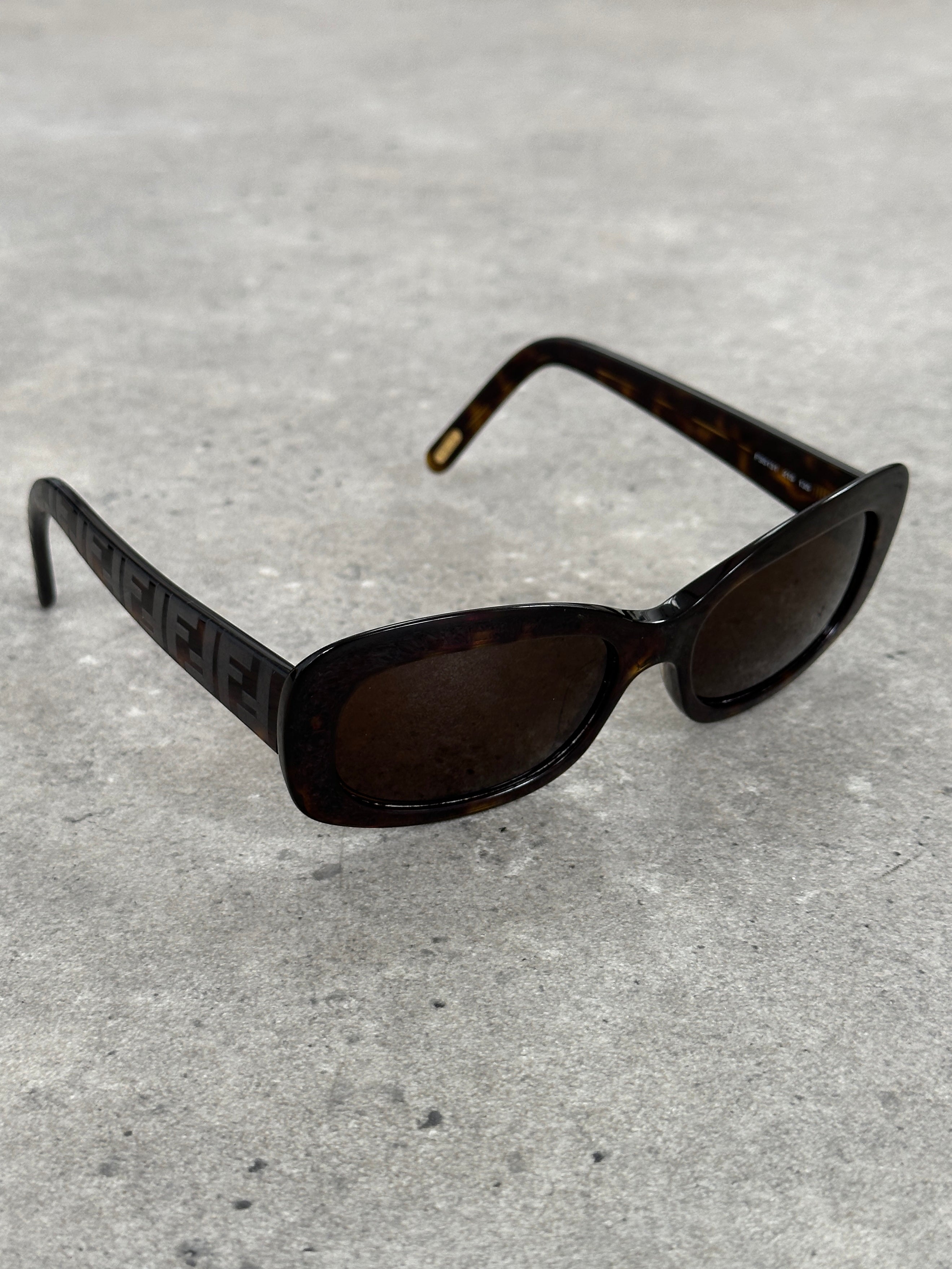 Fendi 2000s Oversized FF Monogram Logo Sunglasses